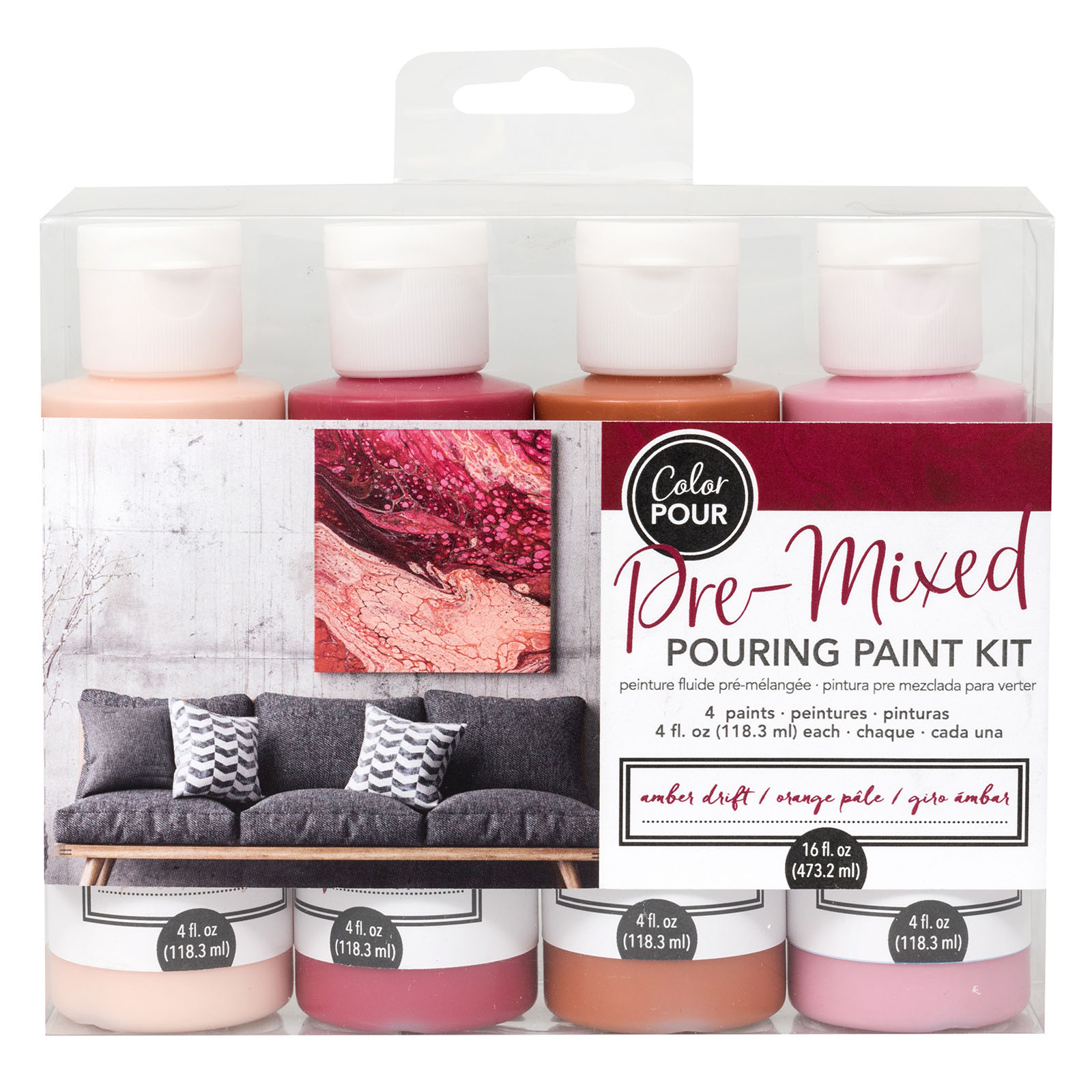 Color Pour • Pouring verf kit amber