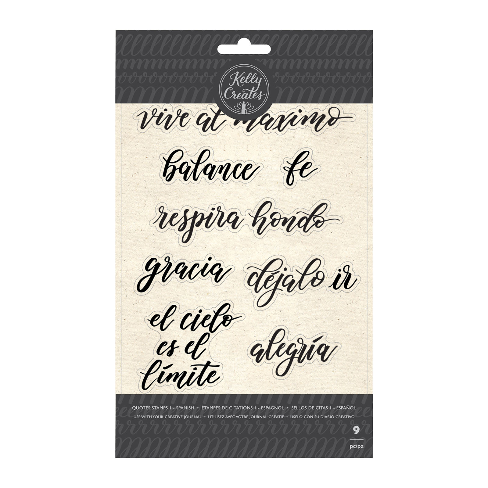 Kelly Creates • Traceable stamp quotes 1 spanish 9pc