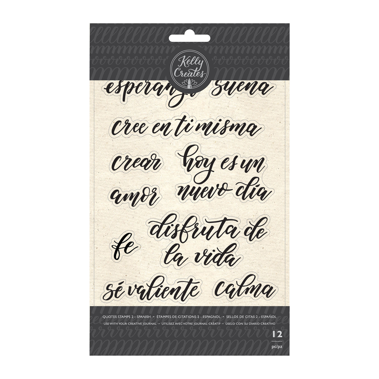 Kelly Creates • Traceable stamp quotes 2 spanish 12pc
