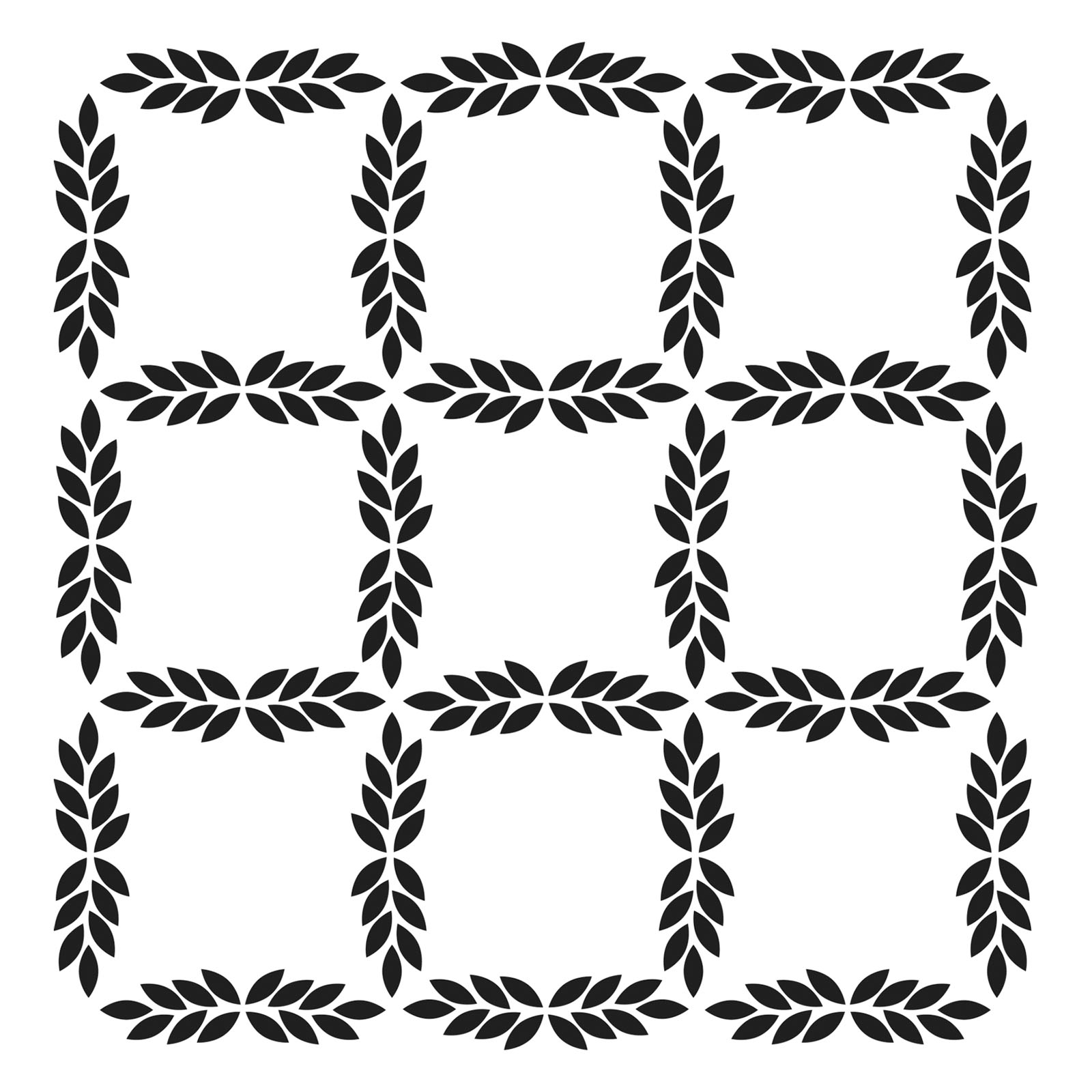 The Crafter's Workshop • Template 15x15cm Leaf Grid