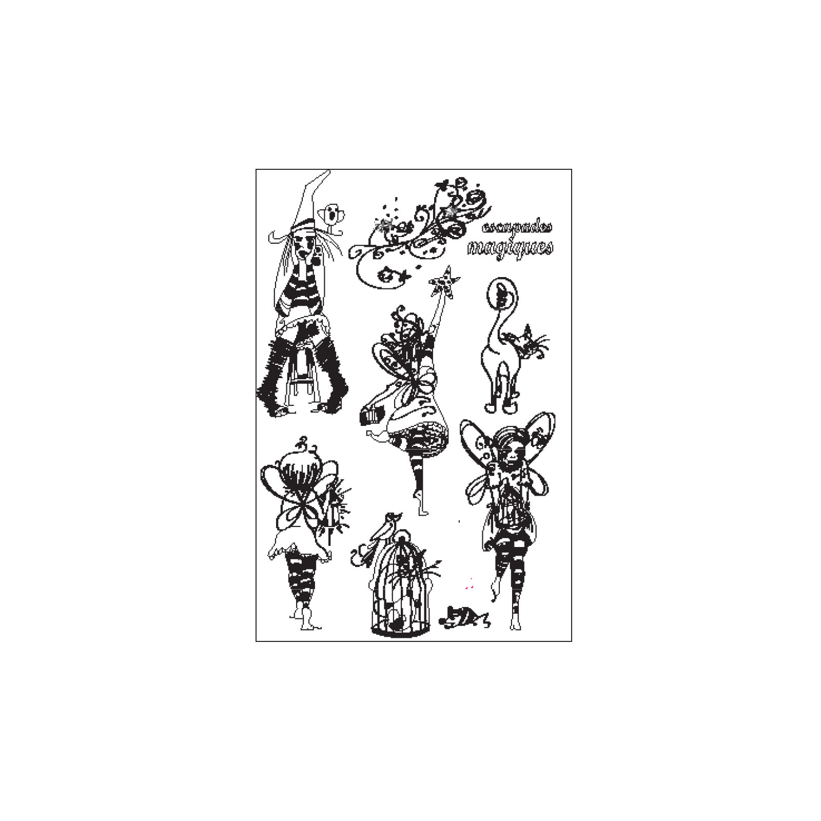 Vaessen Creative • Transparent Stamp 10x15cm Escapades Magiques