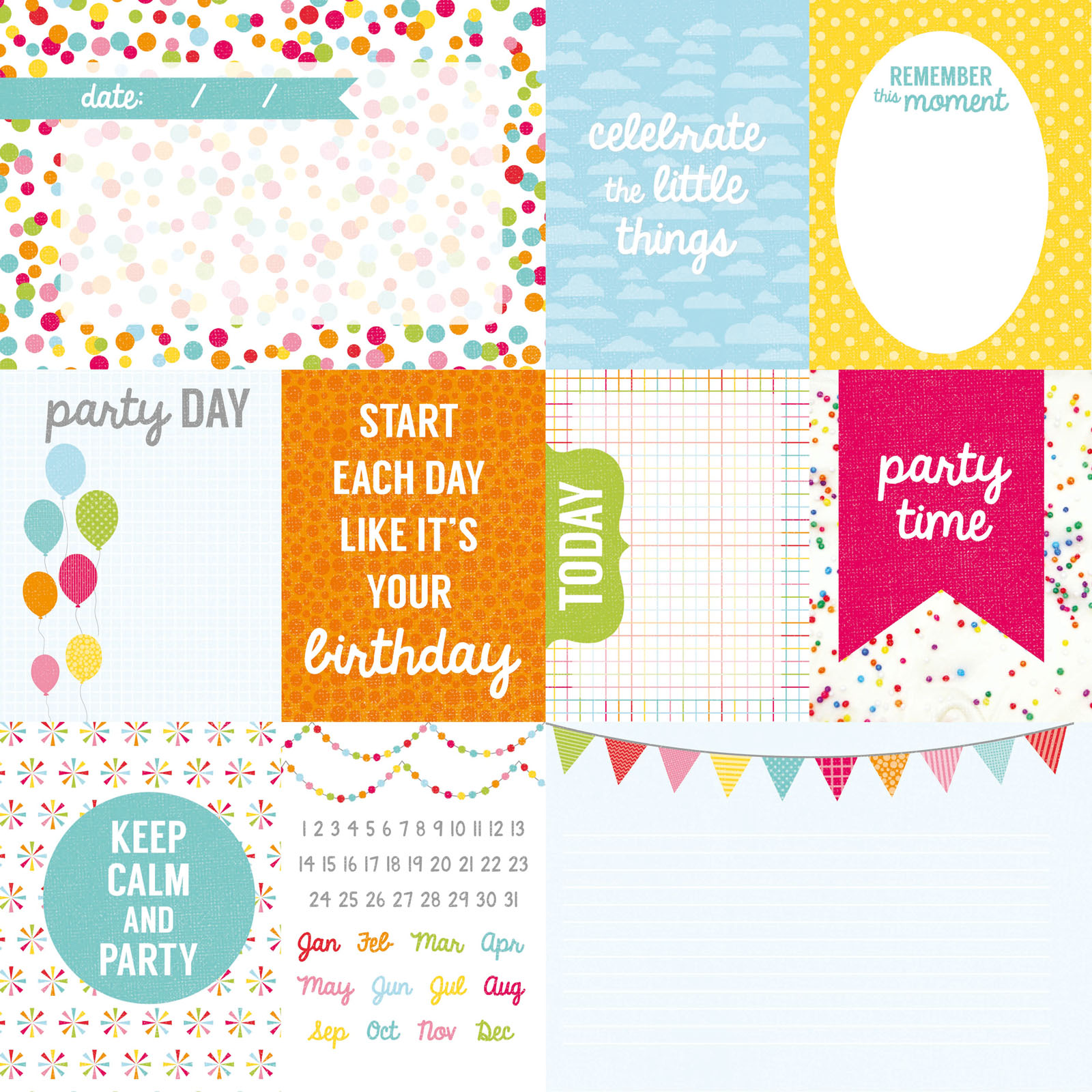 Kaisercraft • Pop! double-sided 12x12" Frosting