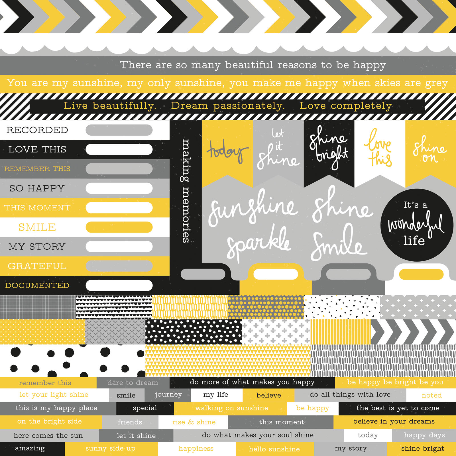 Kaisercraft • Shine bright sticker sheet 30.5x30.5cm