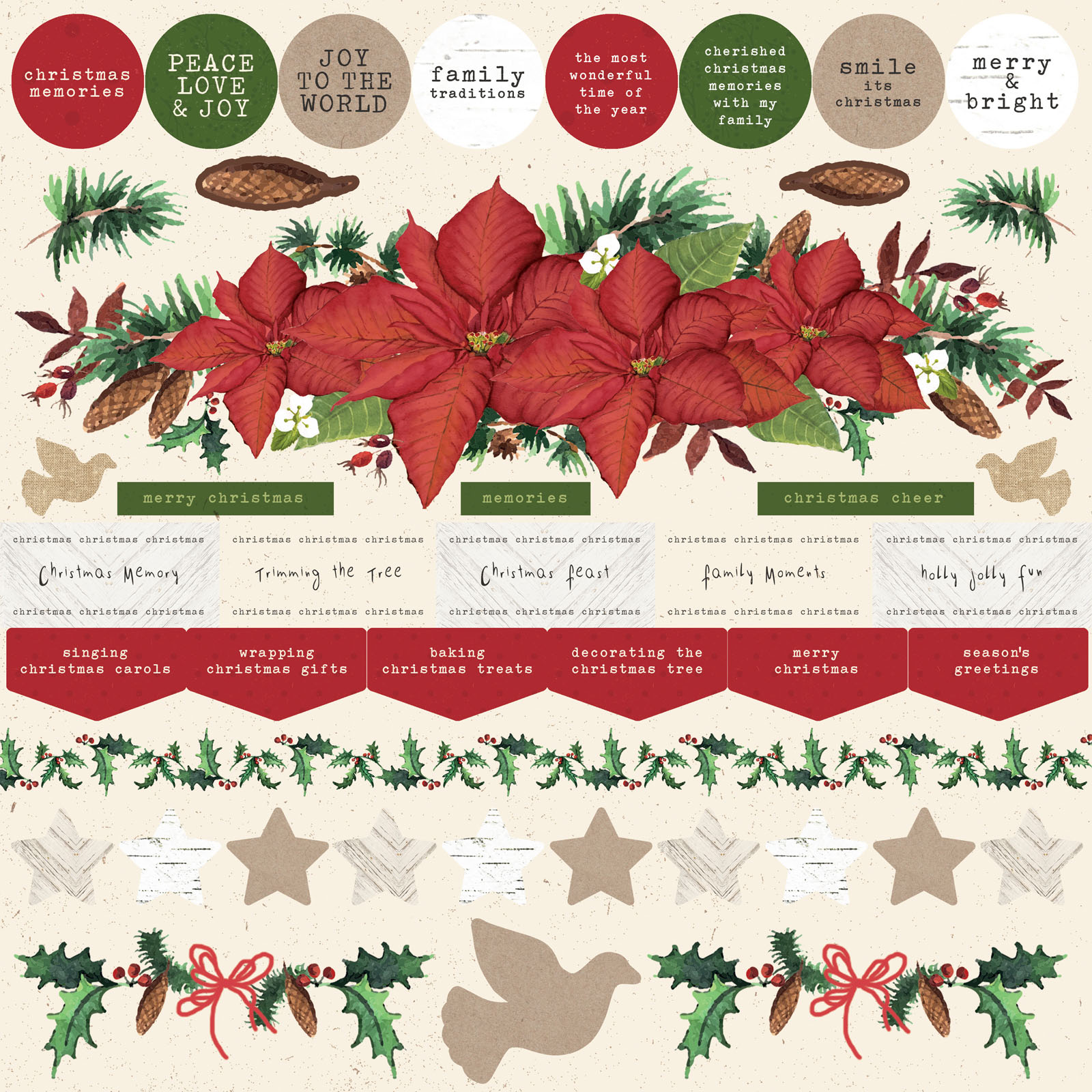 Kaisercraft • Sticker Home For Christmas