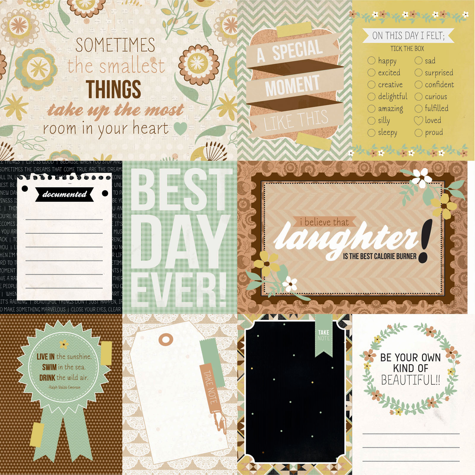 Kaisercraft • Take note double-sided 30,5x30,5cm 150g Memories