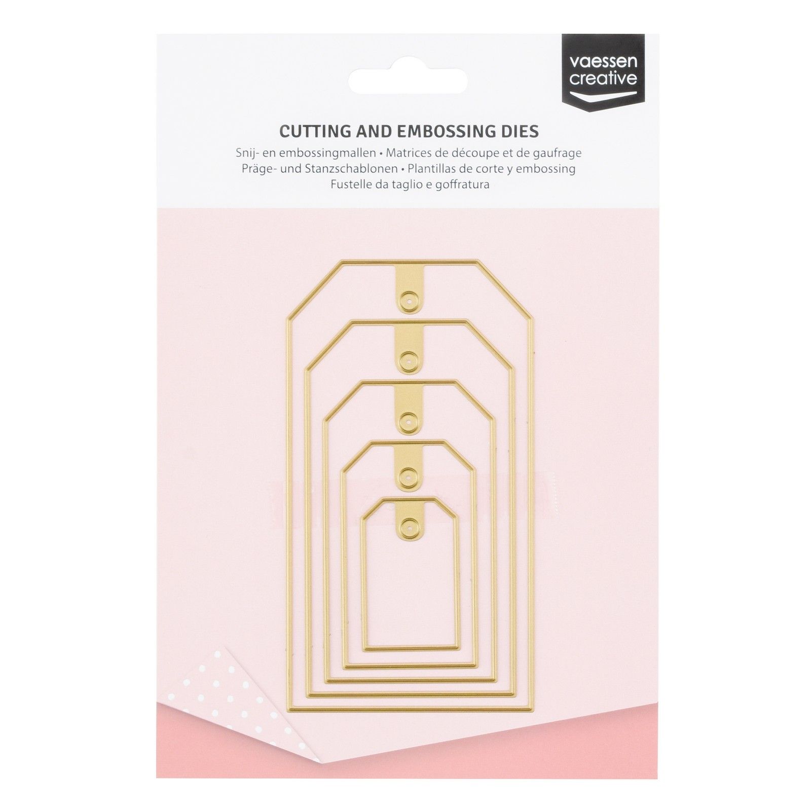 Vaessen Creative • Cutting and Embossing Dies Tags #2 5pcs