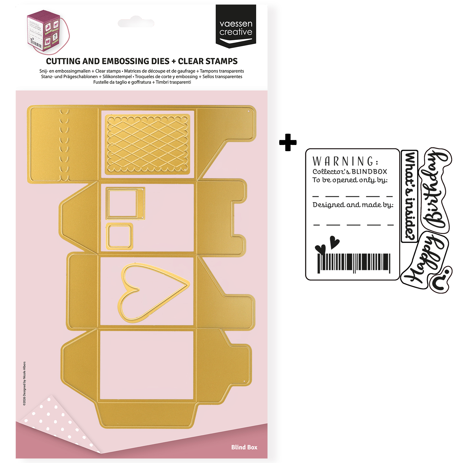 Vaessen Creative • Stamp & Die Set A4 Blind Box 11pcs