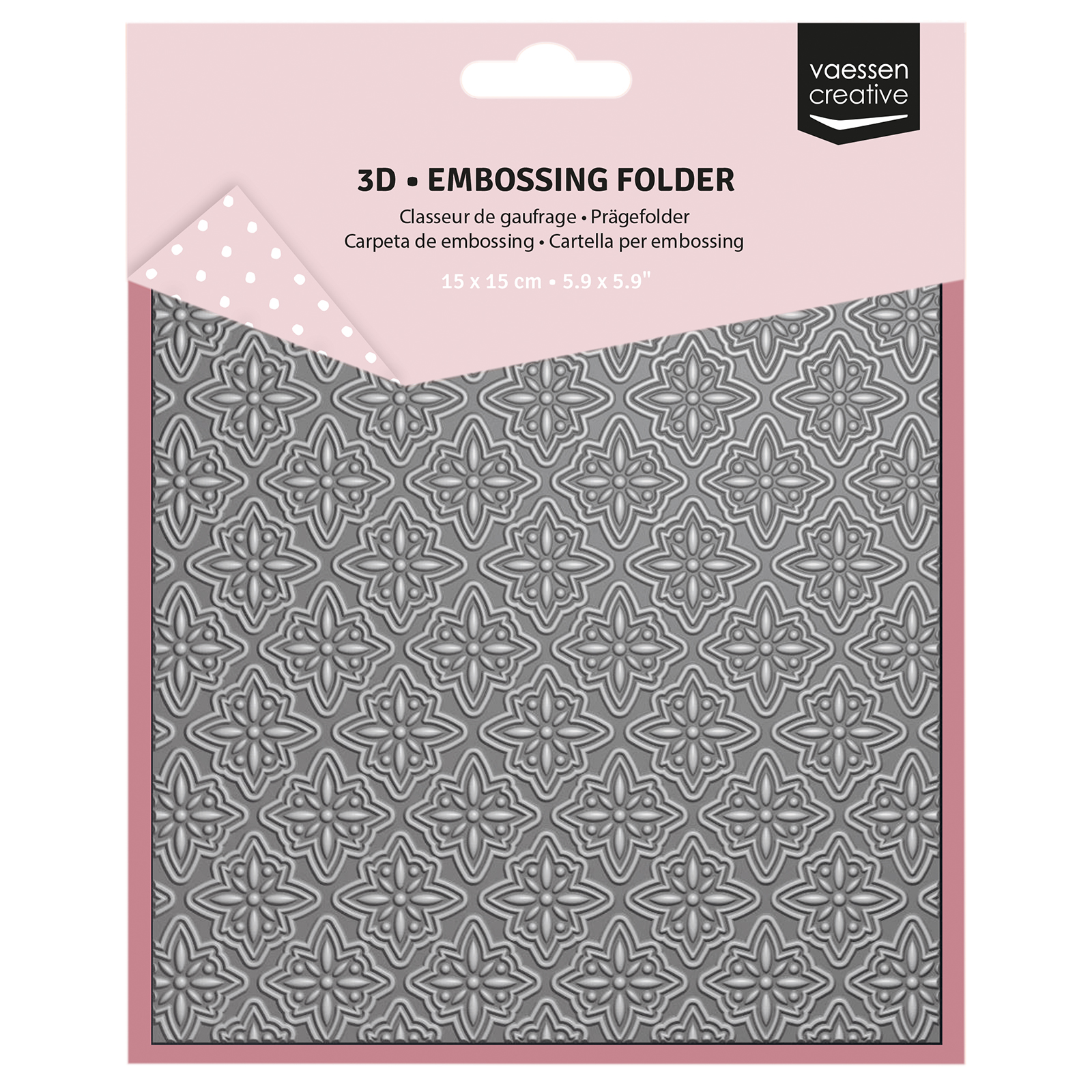 Vaessen Creative • 3D Embossing Folder Stella di Natale 15x15cm