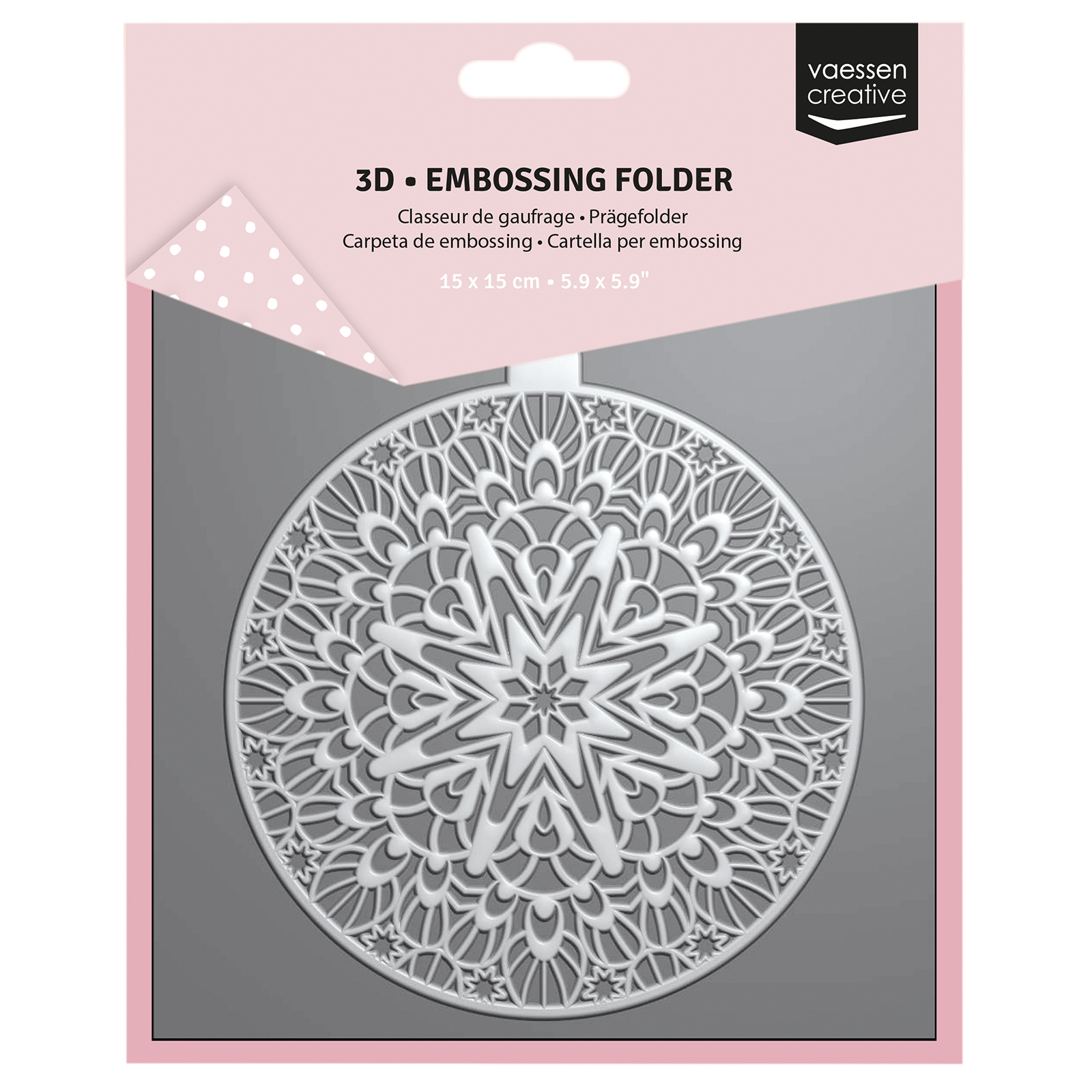 Vaessen Creative • 3D Embossing Folder Pallina die Natale 15x15cm