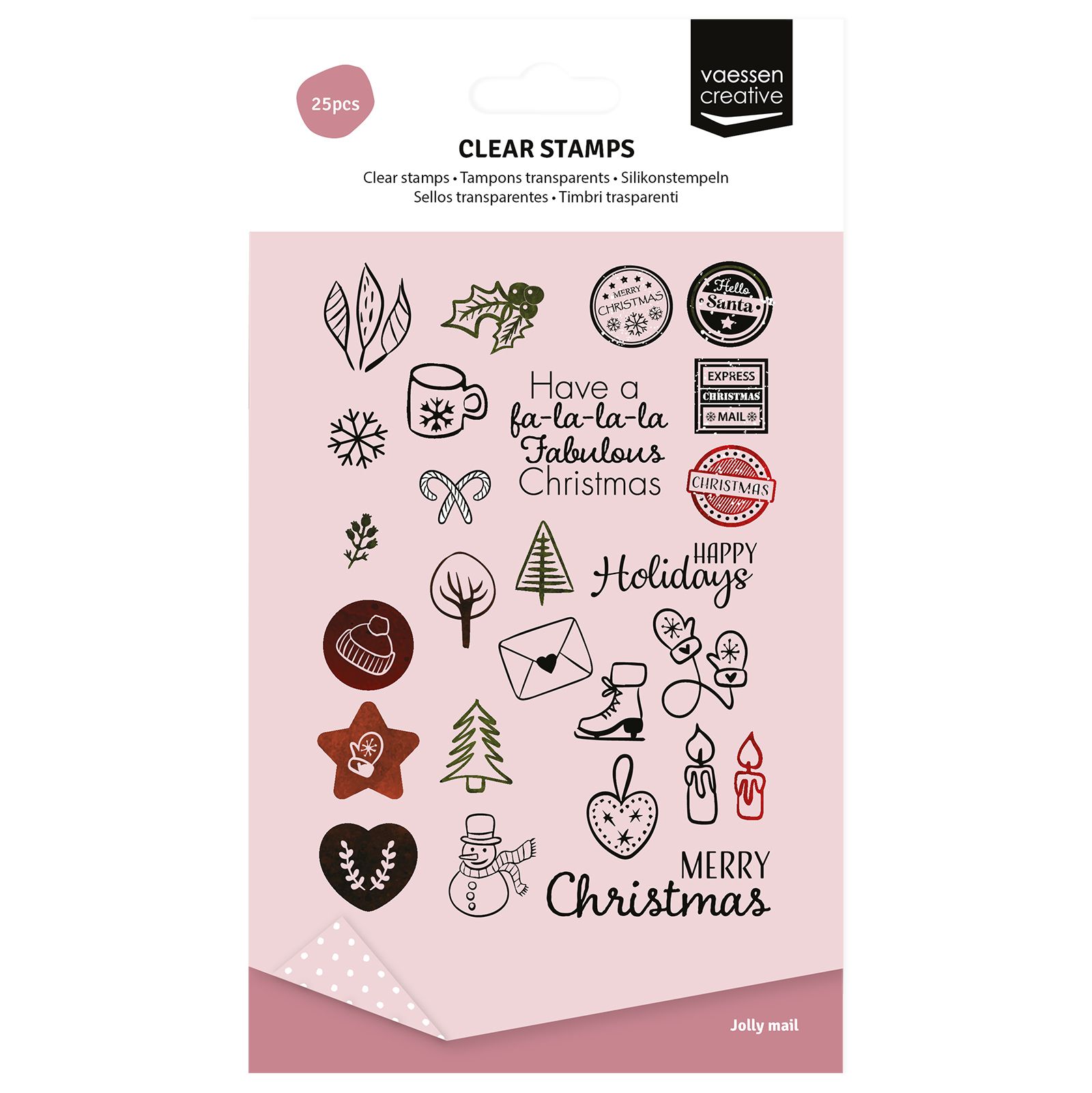 Vaessen Creative • Timbri Trasparenti Falala Natale