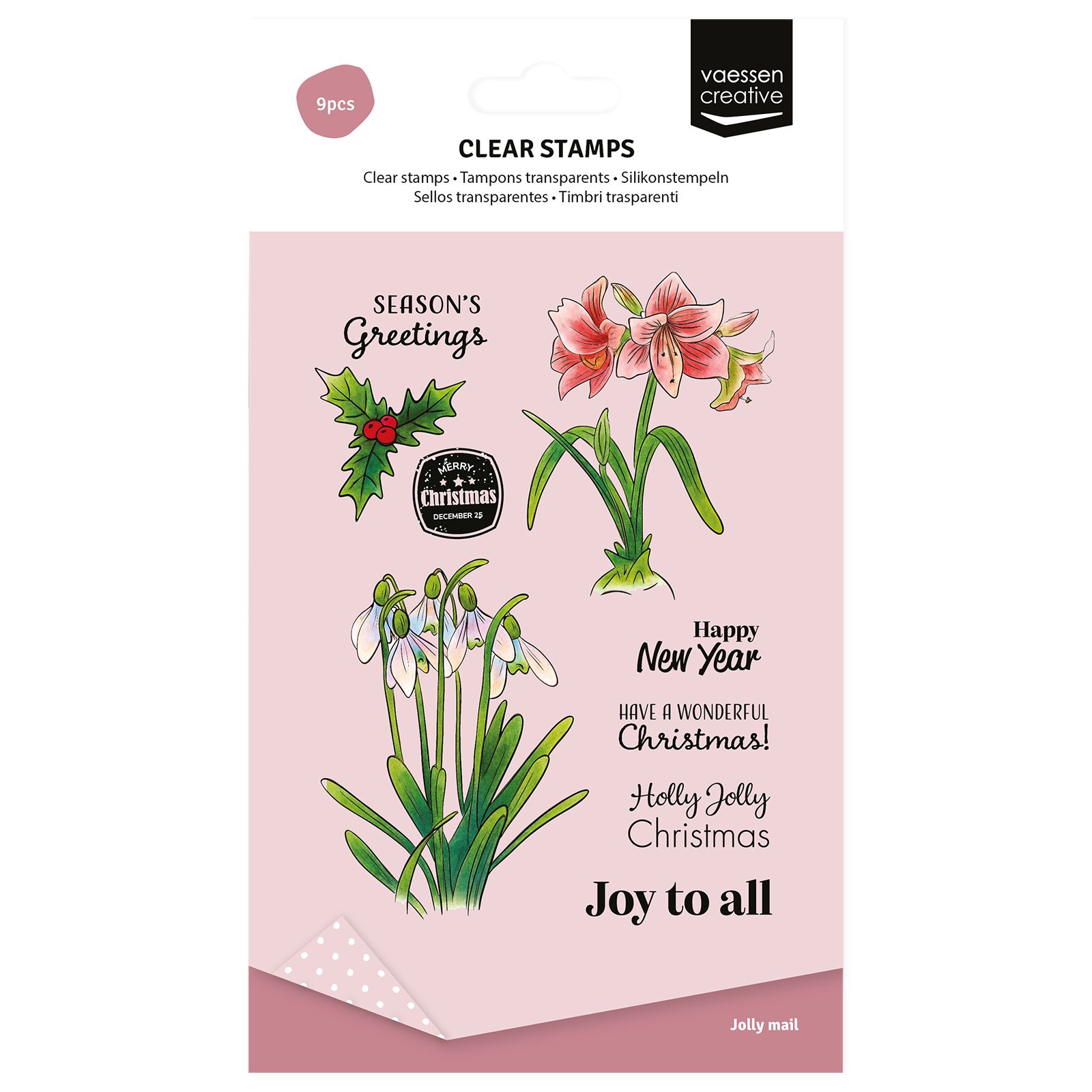 Vaessen Creative • Timbri Trasparenti Joy To All
