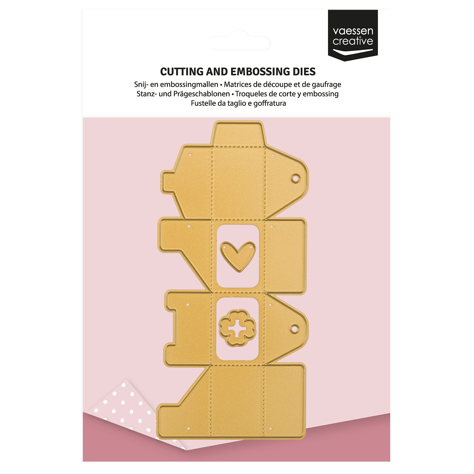 Vaessen Creative • Troqueles de Corte para Mini Máquina Caja de Regalo 3uds