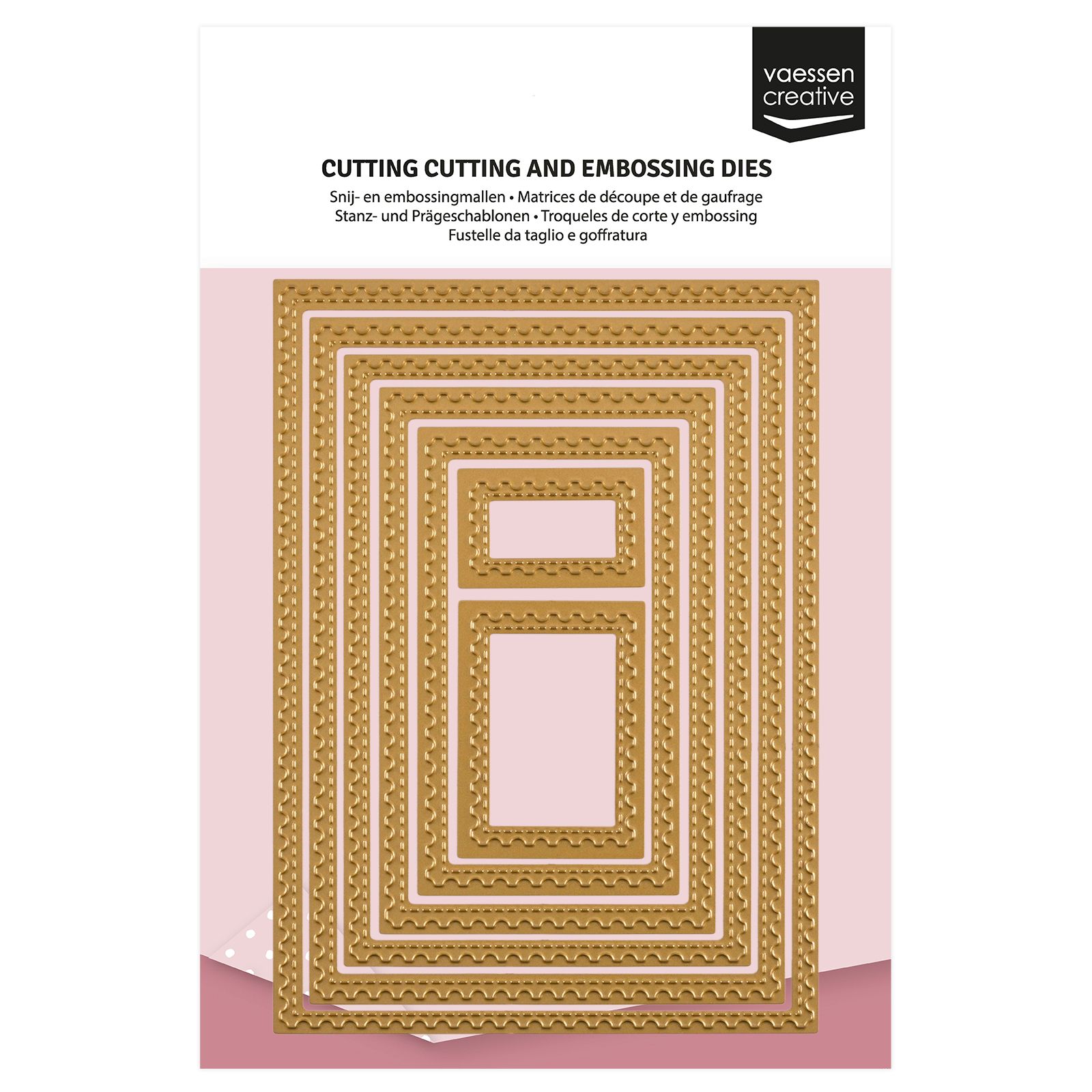 Vaessen Creative • Snij- en Embossingmallen Postzegels 7st.