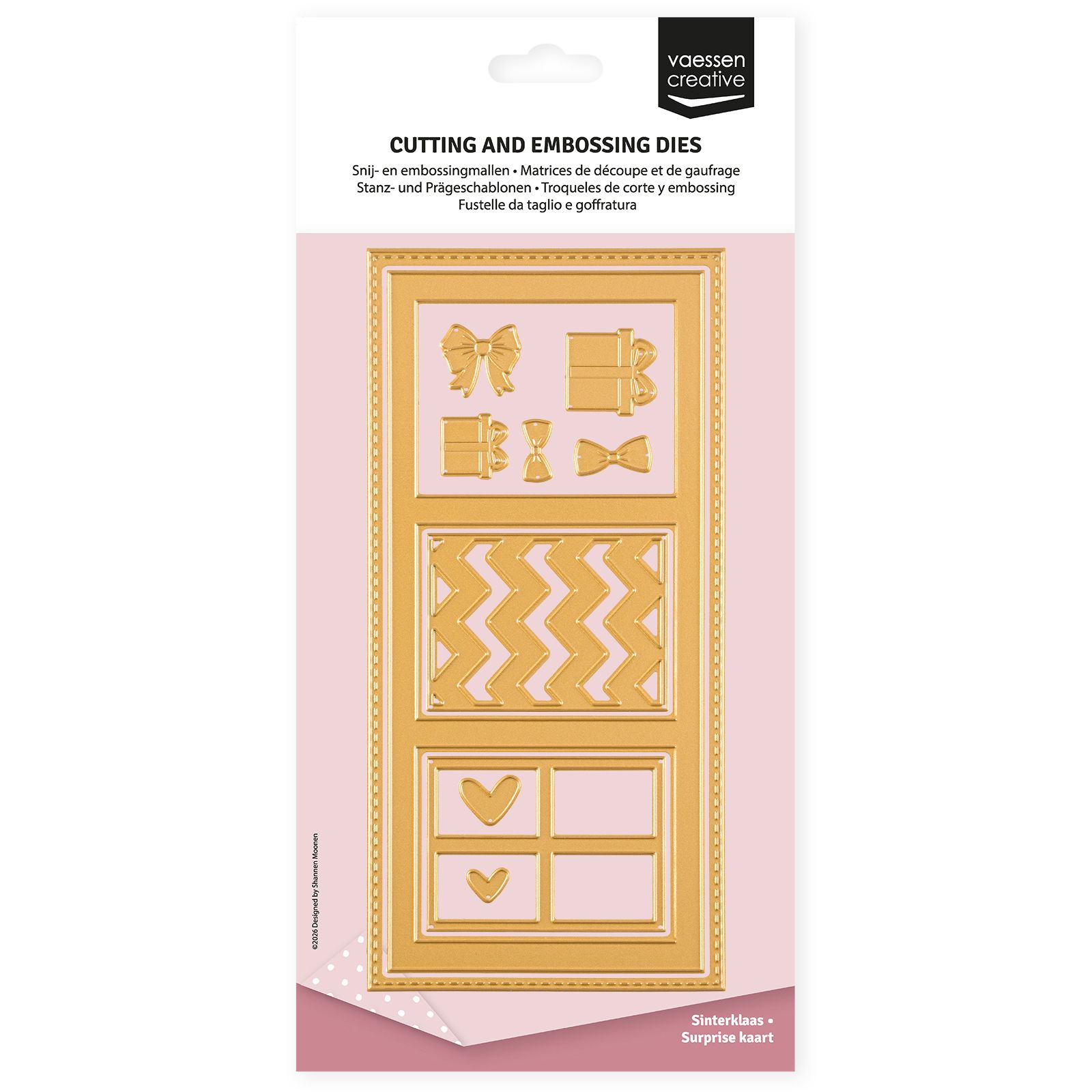 Vaessen Creative • Slimline Matrices de Découpe Carte Surprise 13pcs
