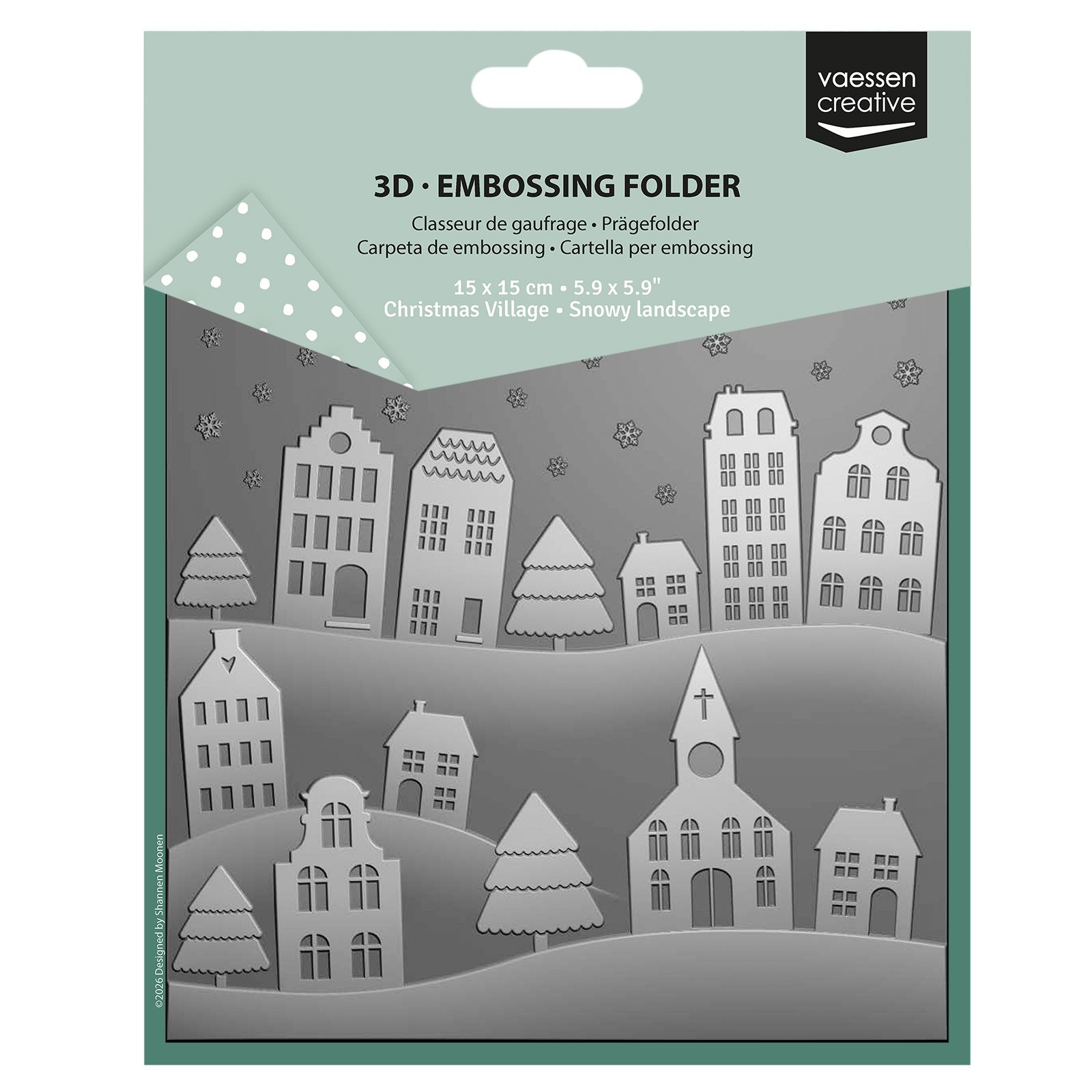 Vaessen Creative • 3D Embossing Folder Snowy Landscape 5.9x5.9″