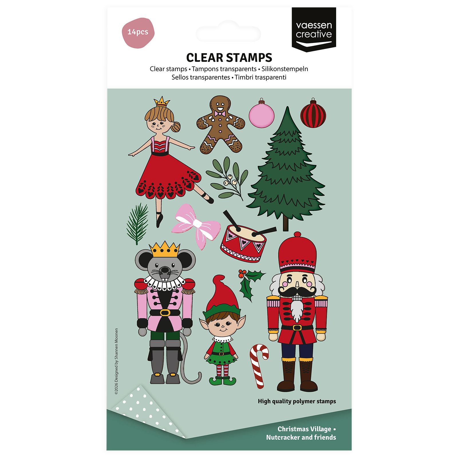 Vaessen Creative • Clear Stamps Set Nutcracker & Friends A6 14pcs