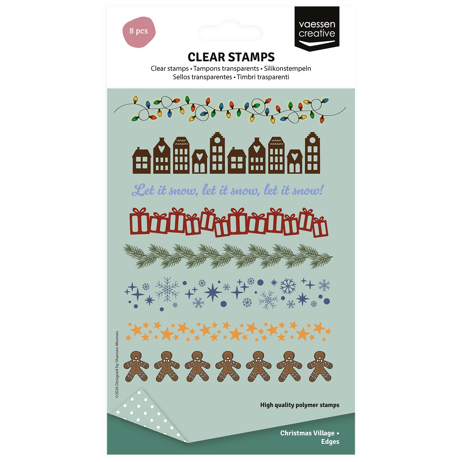 Vaessen Creative • Clear Stamps Set Decorative Borders A6pcs