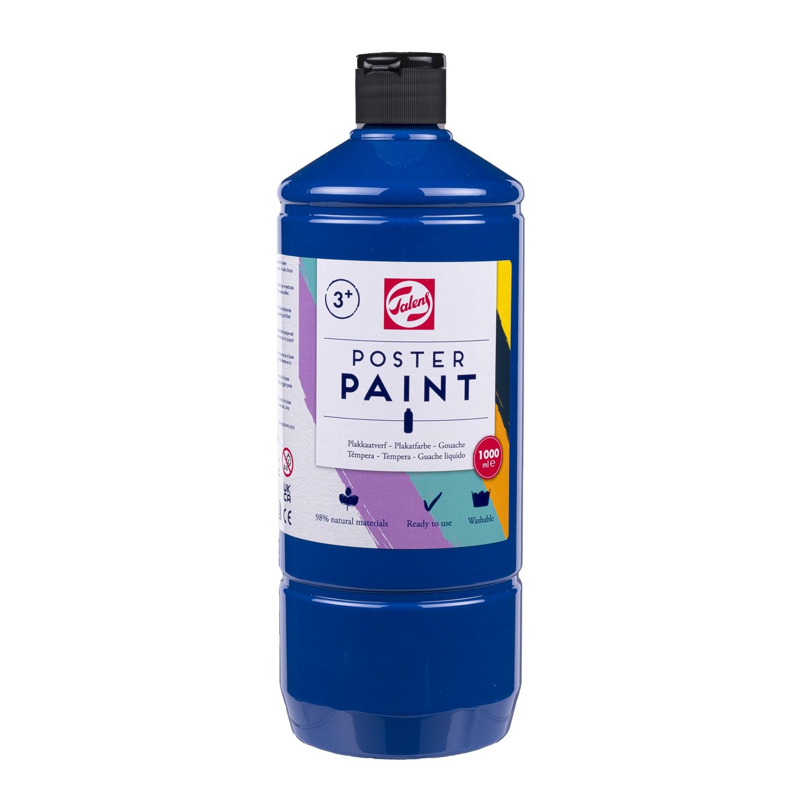 Talens • Poster Paint Openstock 1000ml Donkerblauw 502