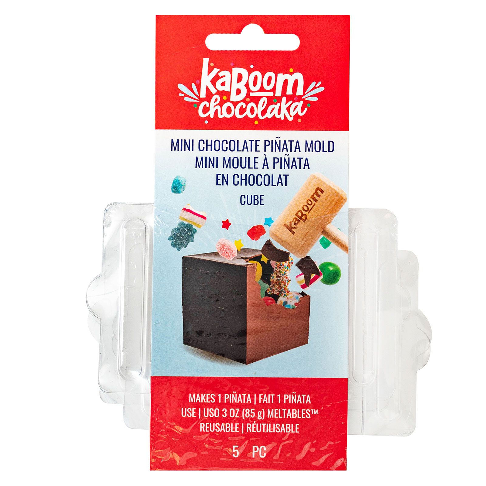 Kaboom Chocolaka • Mini chocolate piñata mold Cube