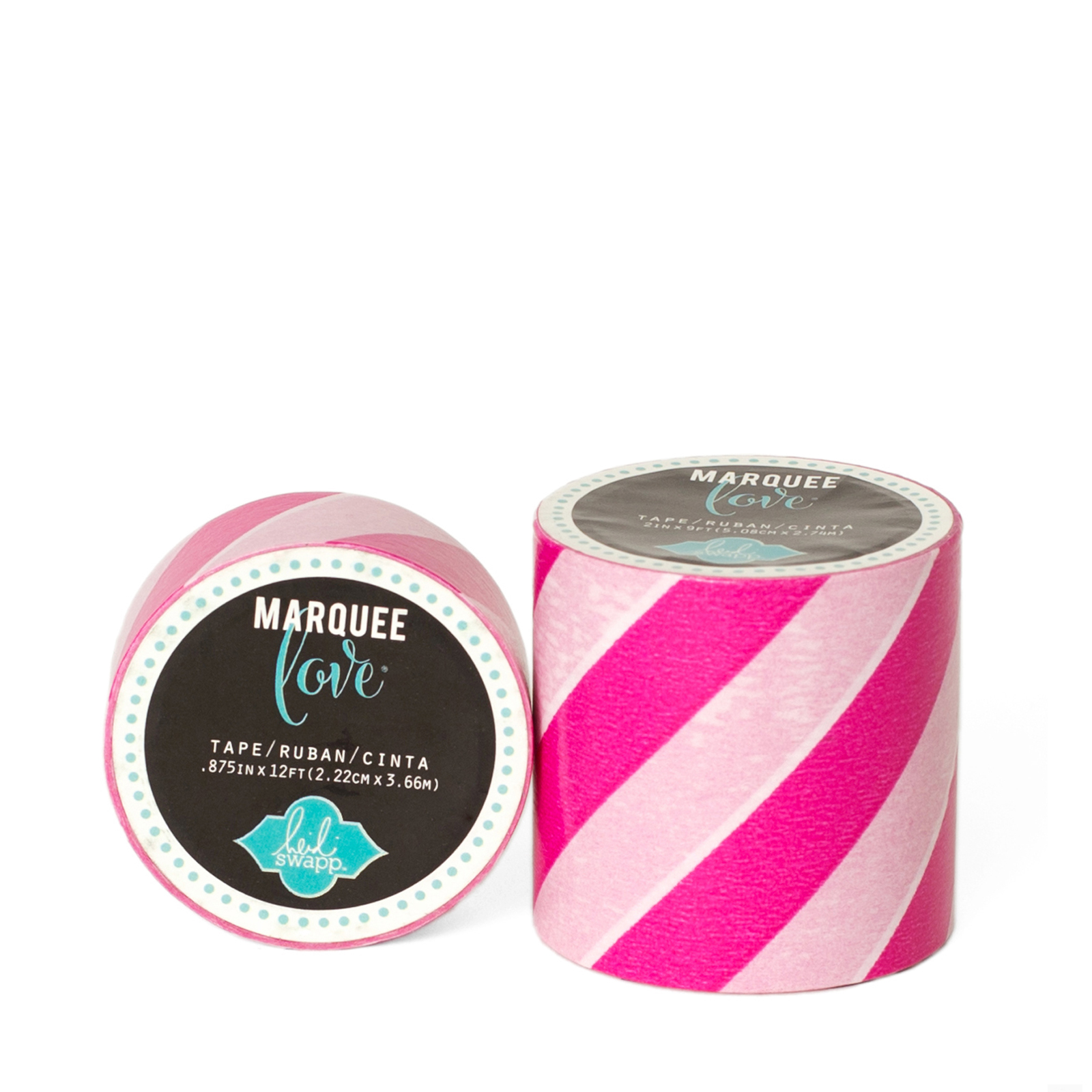 Heidi Swapp • Marquee washi tape 5,1cmx2,74m pink & white
