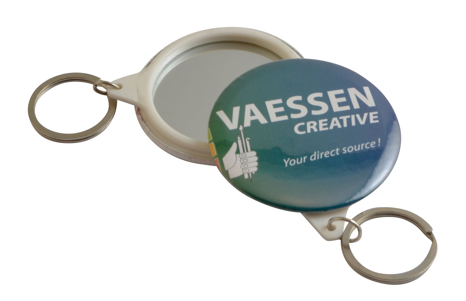 Vaessen Creative • Key Chain Mirror 58mm Plastic 100Pièces