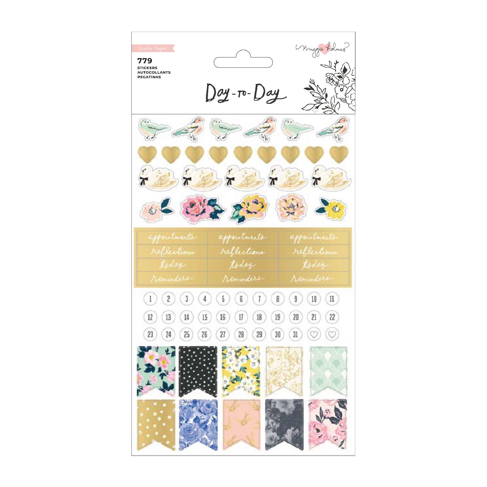 Crate Paper • Day-to-Day disc planner sticker book Phrase