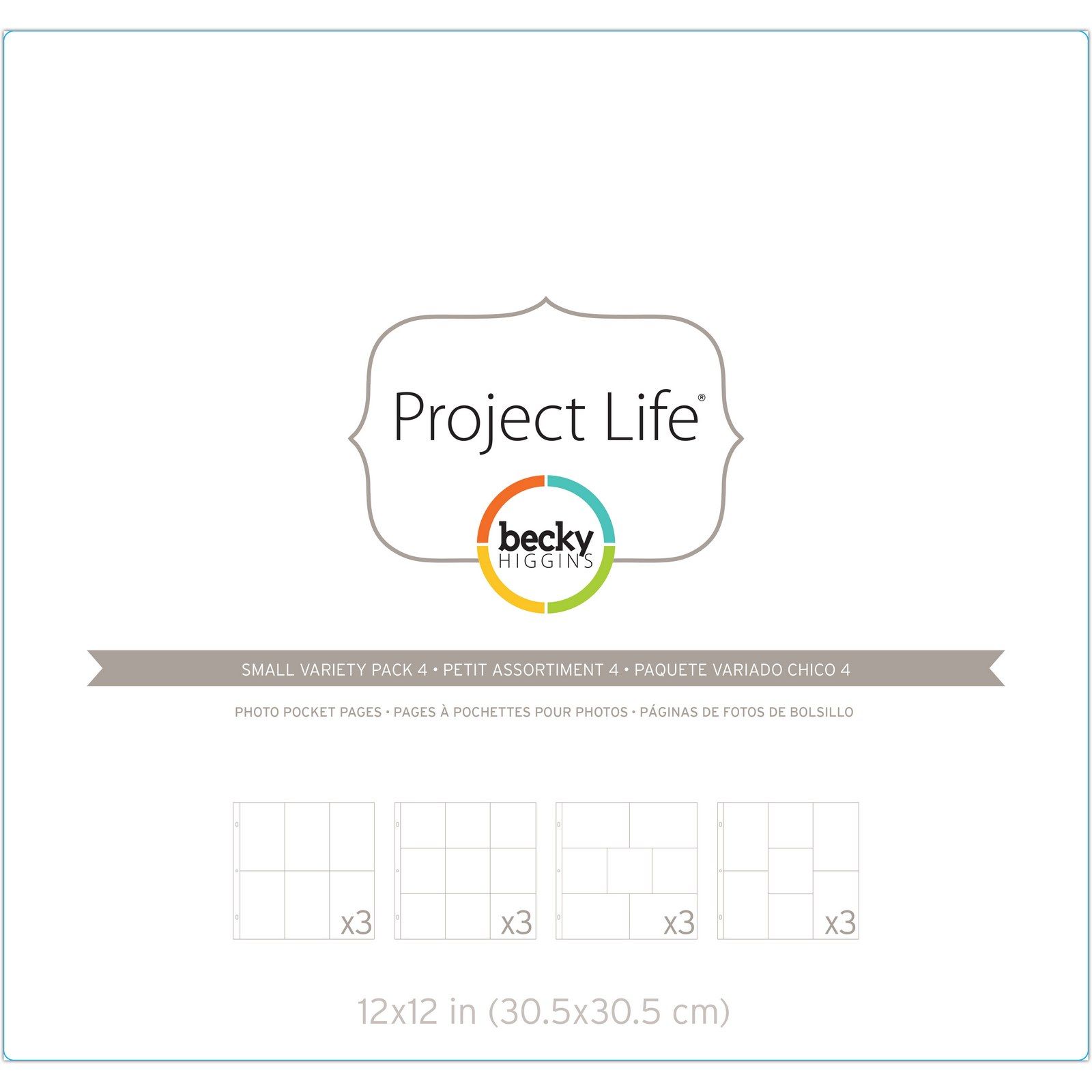 Project Life • Page Protectors Small Variety 4 12pcs