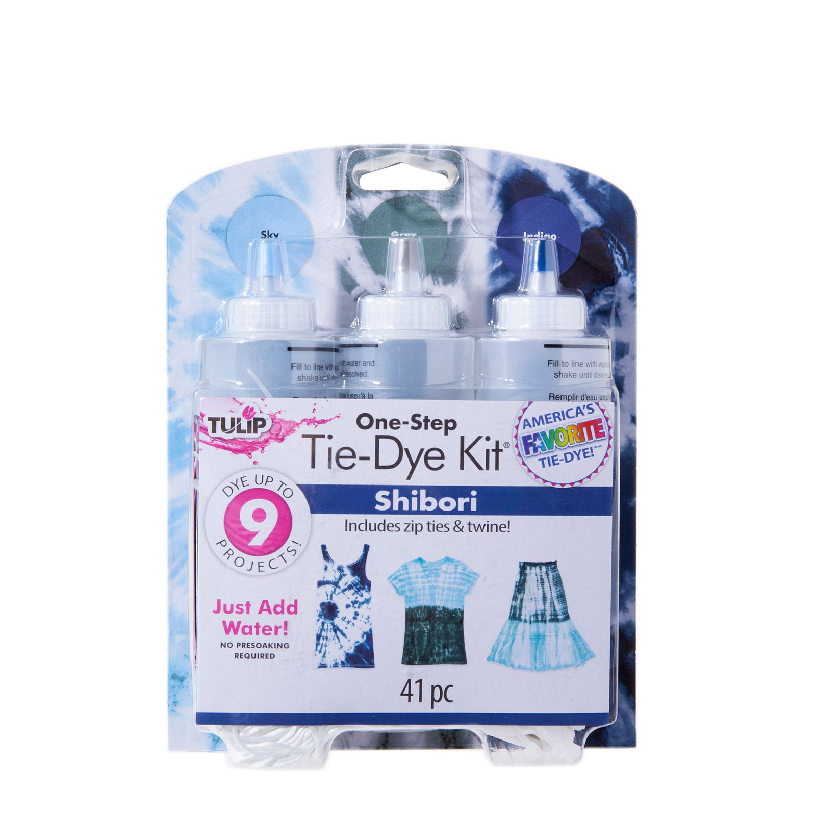 Tulip one-step tie dye • Tie dye kit 3 colors Shibori