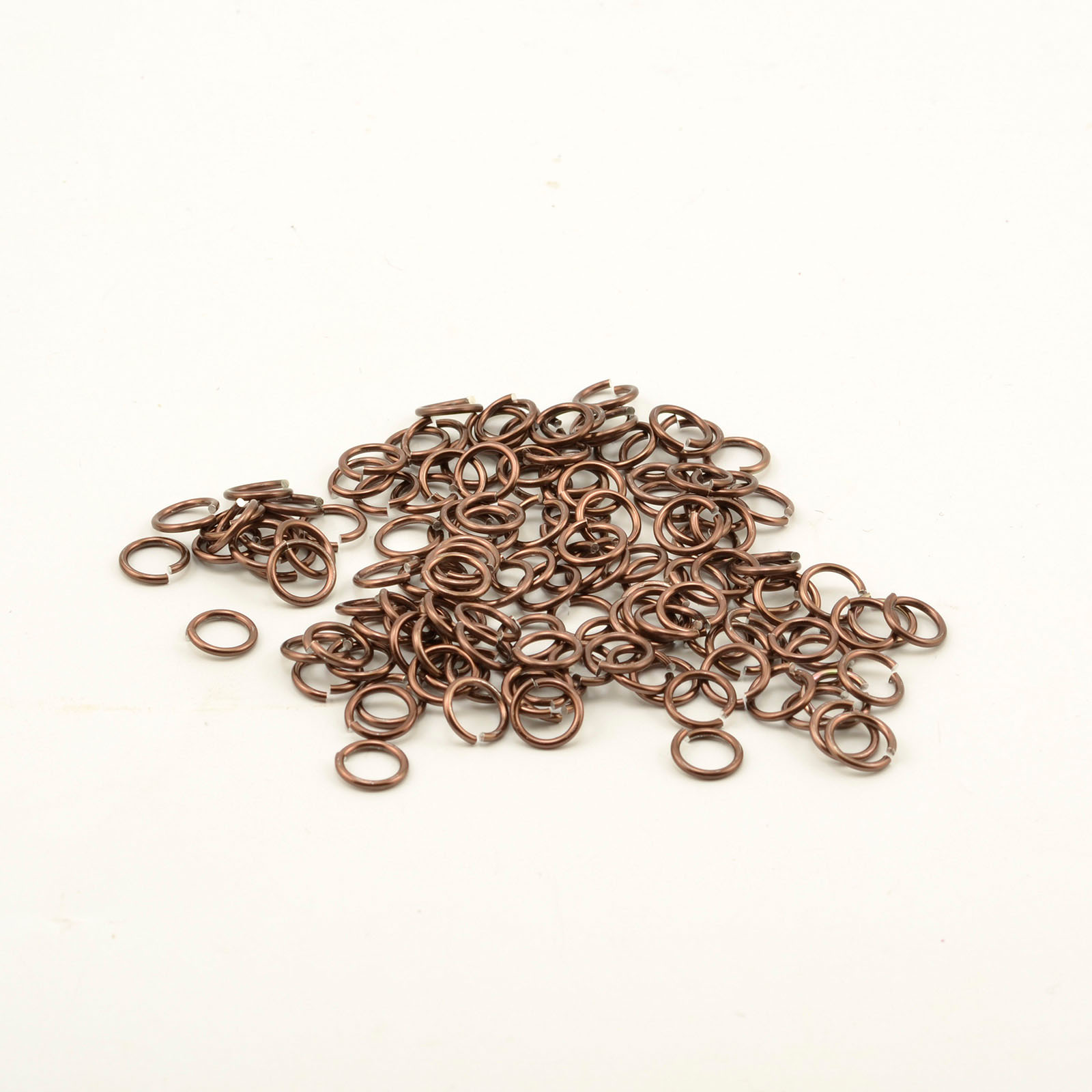 Vaessen Creative • Aluminium-Sprung-Ringe 7,25mm 150pcs Chocolate