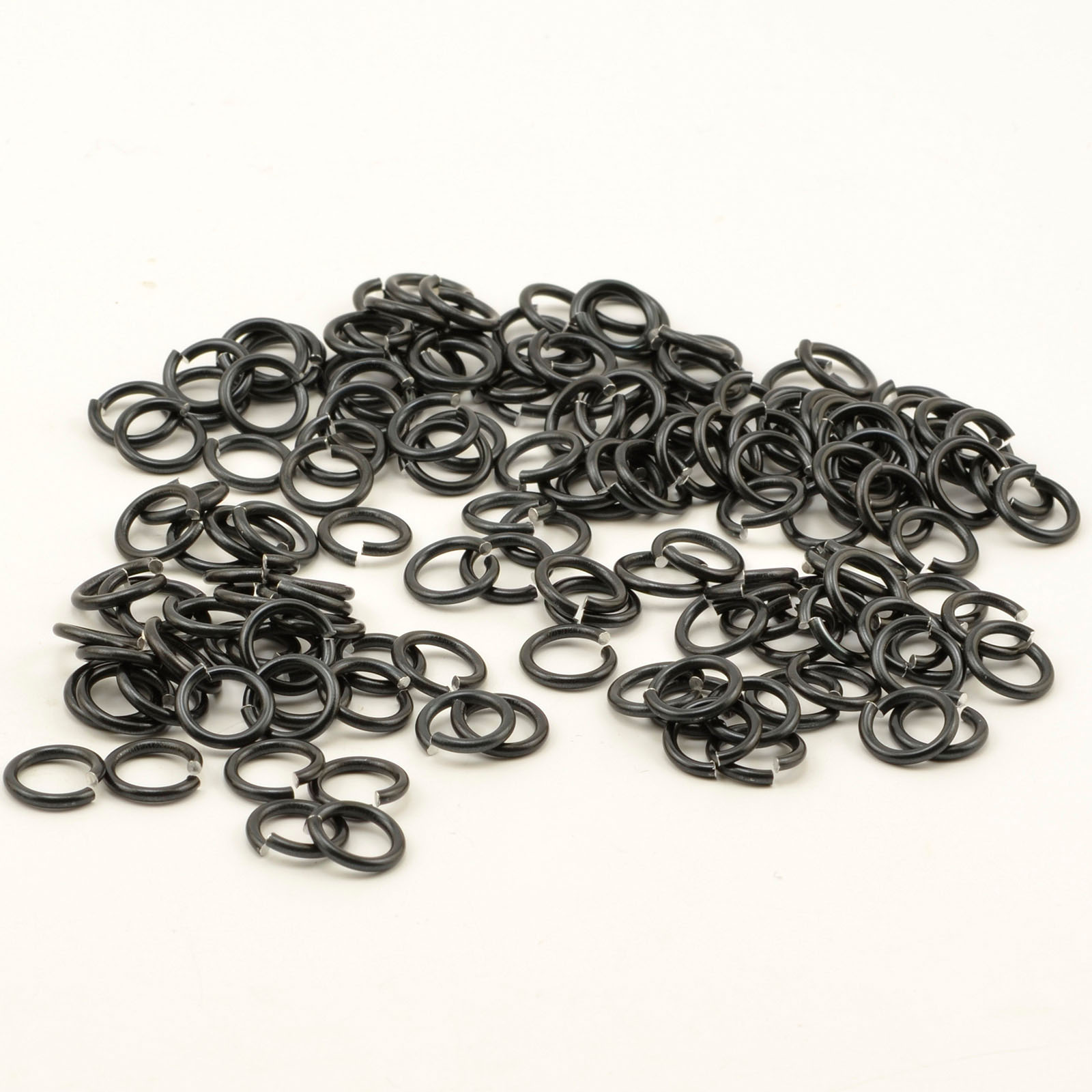 Vaessen Creative • Anelli di Salto in Alluminio 10mm 135pcs Black