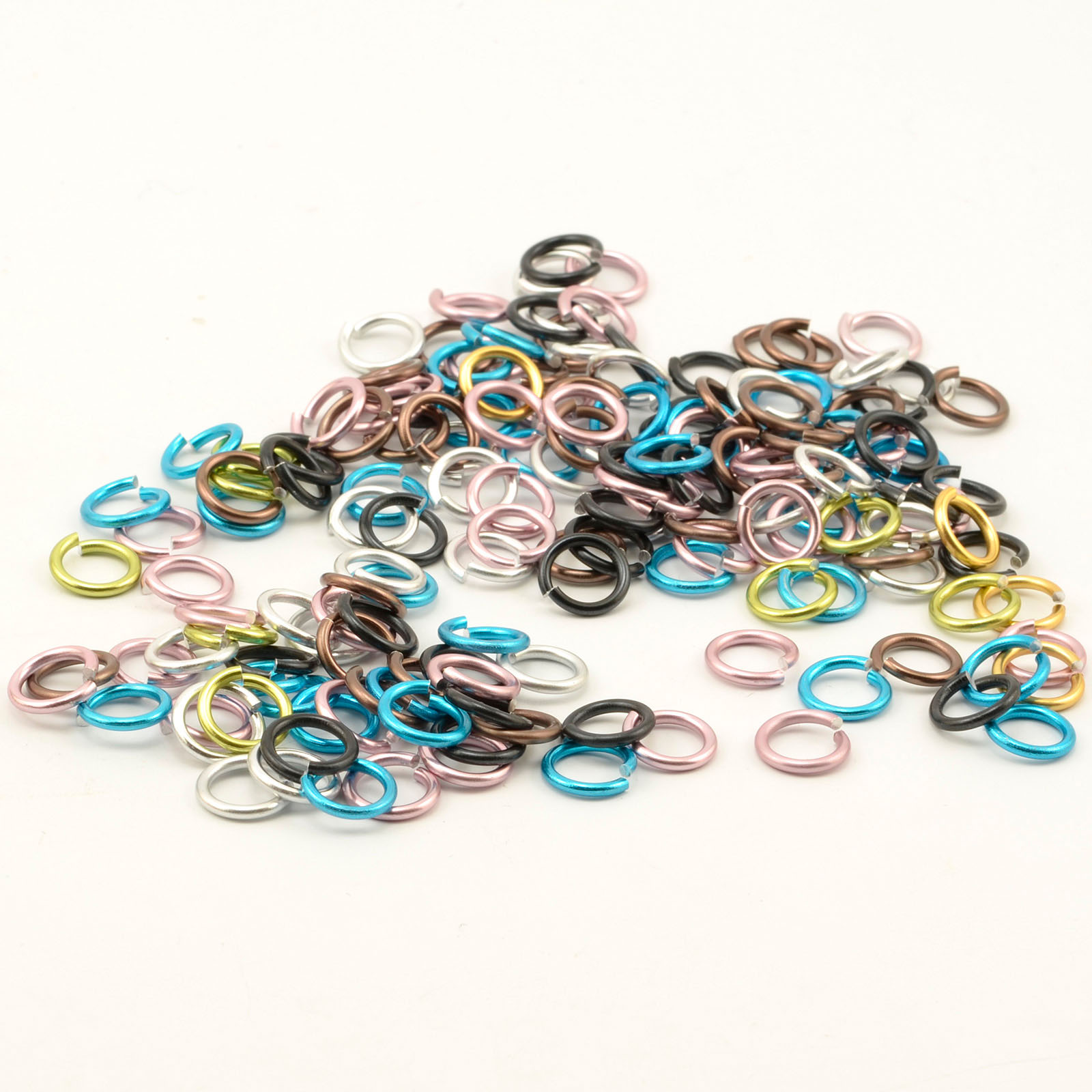 Vaessen Creative • Aluminium-Sprung-Ringe 10mm 135pcs Multicolor