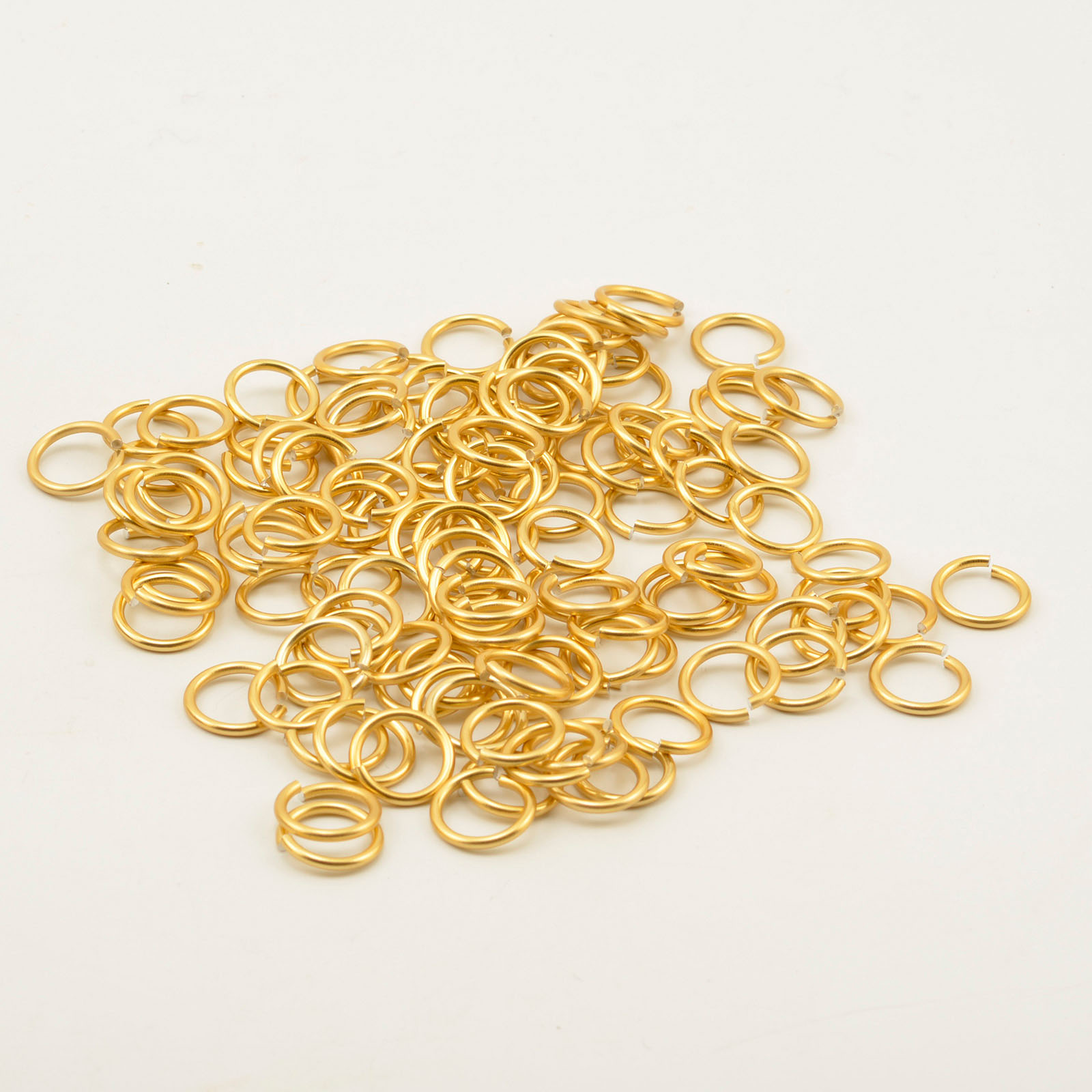 Vaessen Creative • Aluminium Springringen 12mm 120pcs Light gold