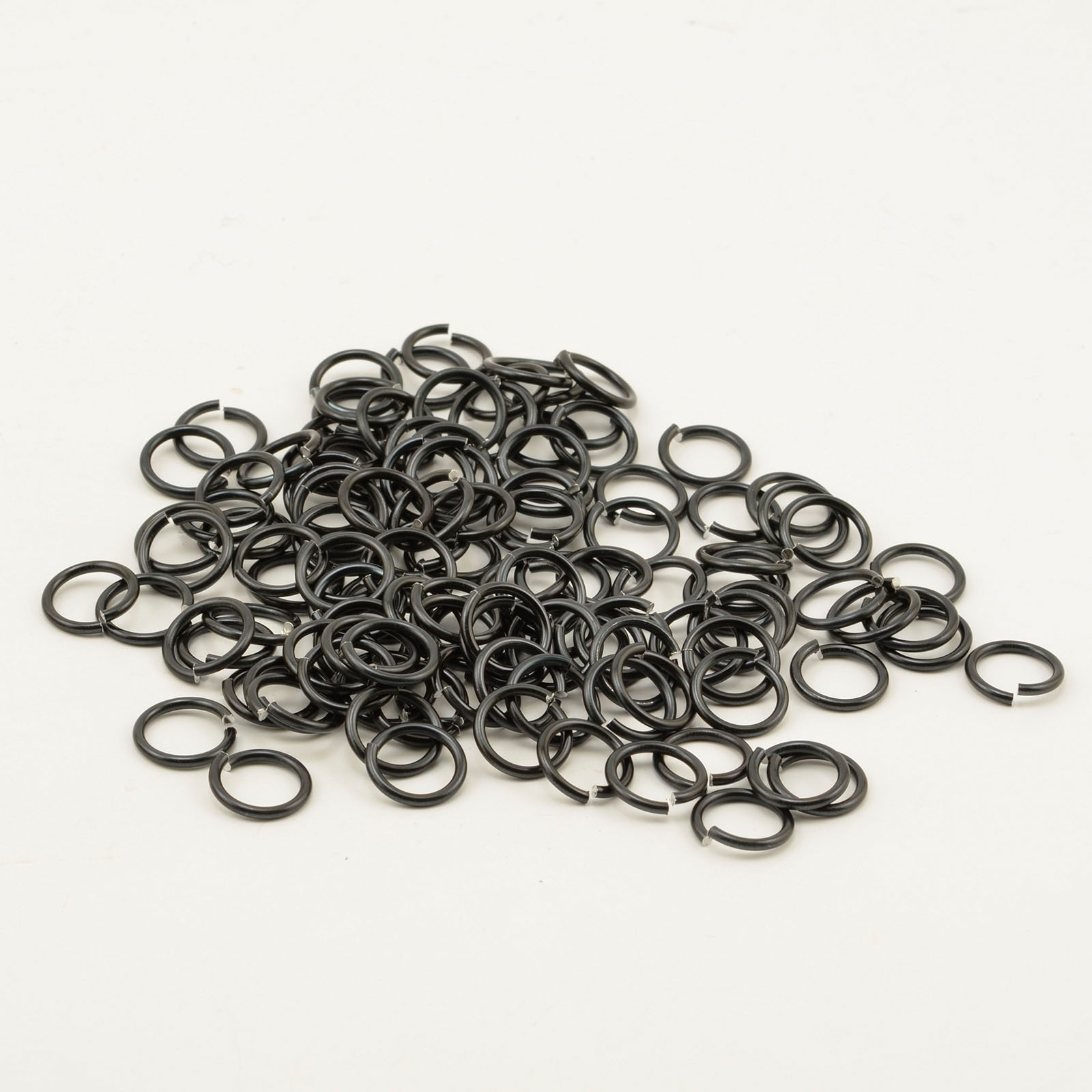 Vaessen Creative • Aluminium-Sprung-Ringe 12mm 120pcs Black