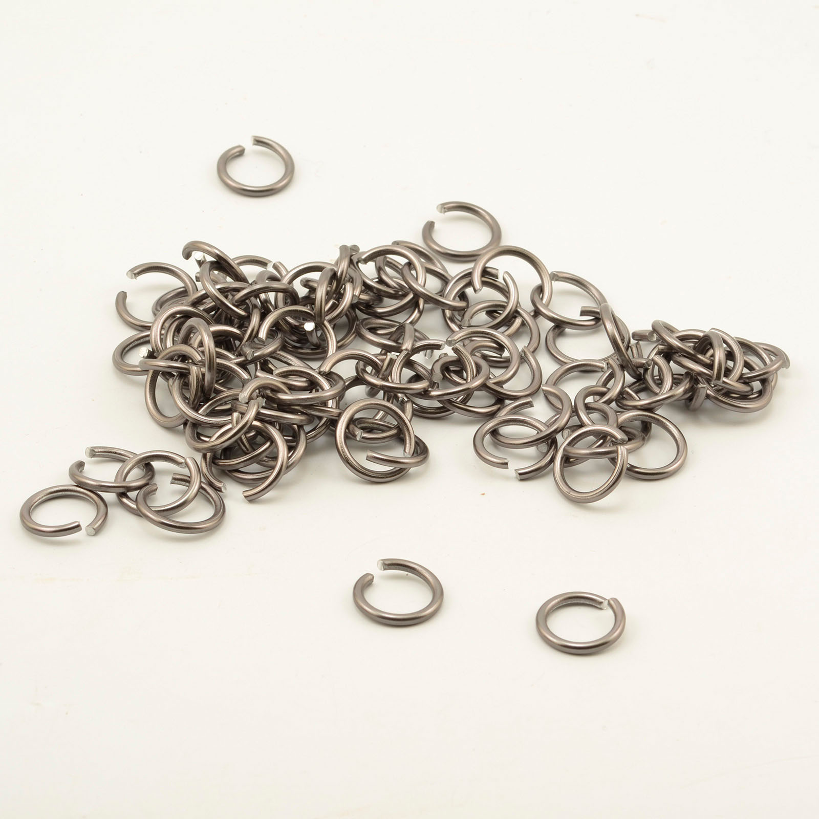 Vaessen Creative • Aluminium Jump Rings 15mm 90pcs Anthracite