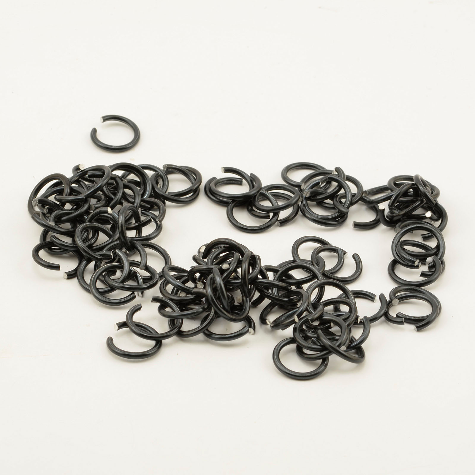 Vaessen Creative • Aluminium Springringen 15mm 90pcs Black