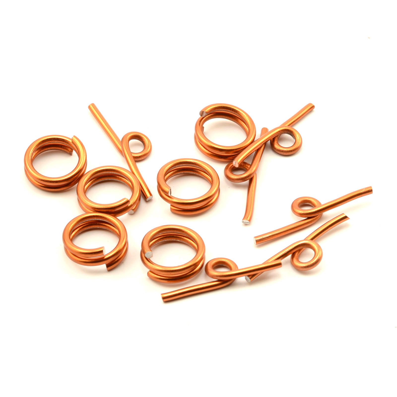 Vaessen Creative • Alu Deco toggle clasp 6pcs Orange copper