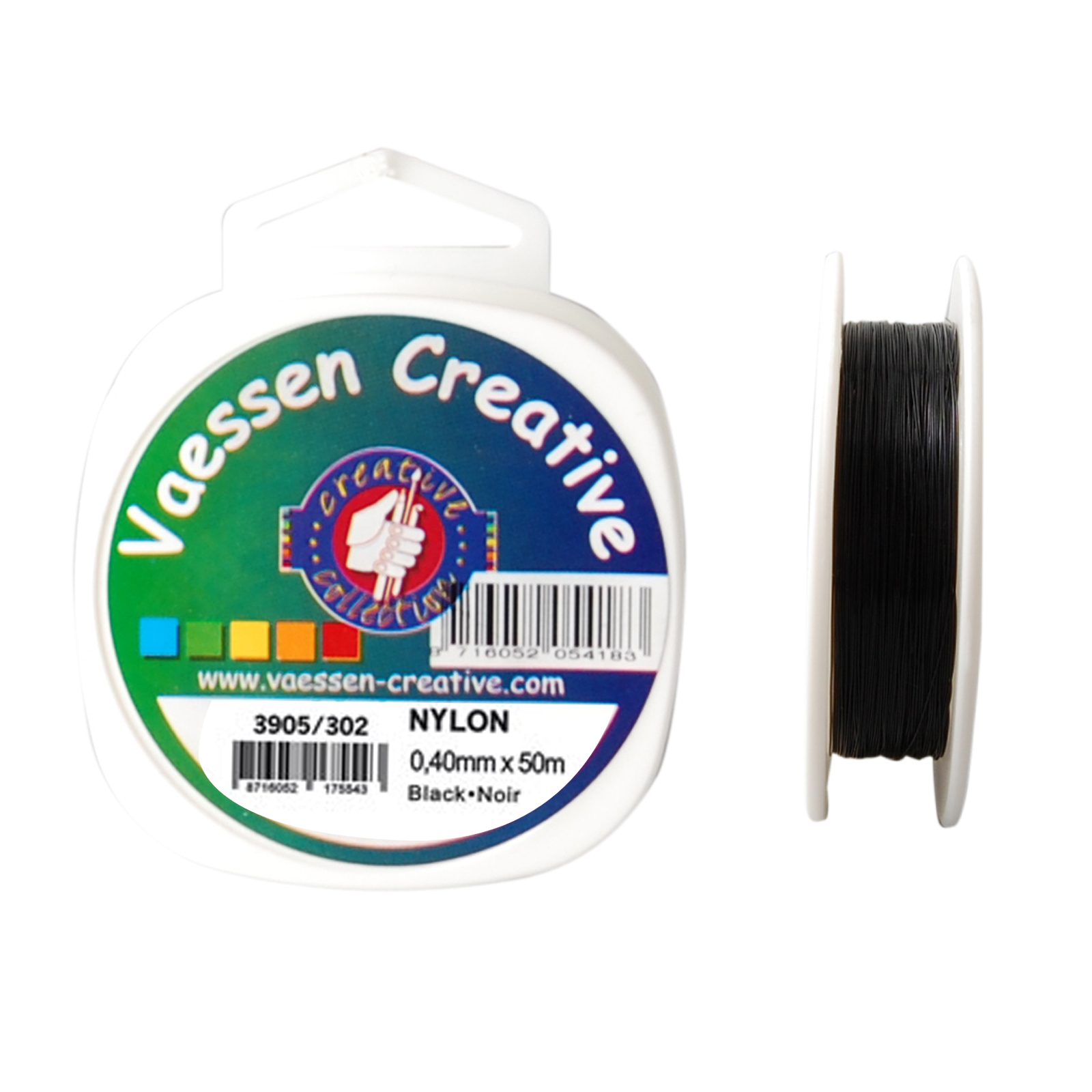 Vaessen Creative • Nylon Wire 0.4mm 50m Black