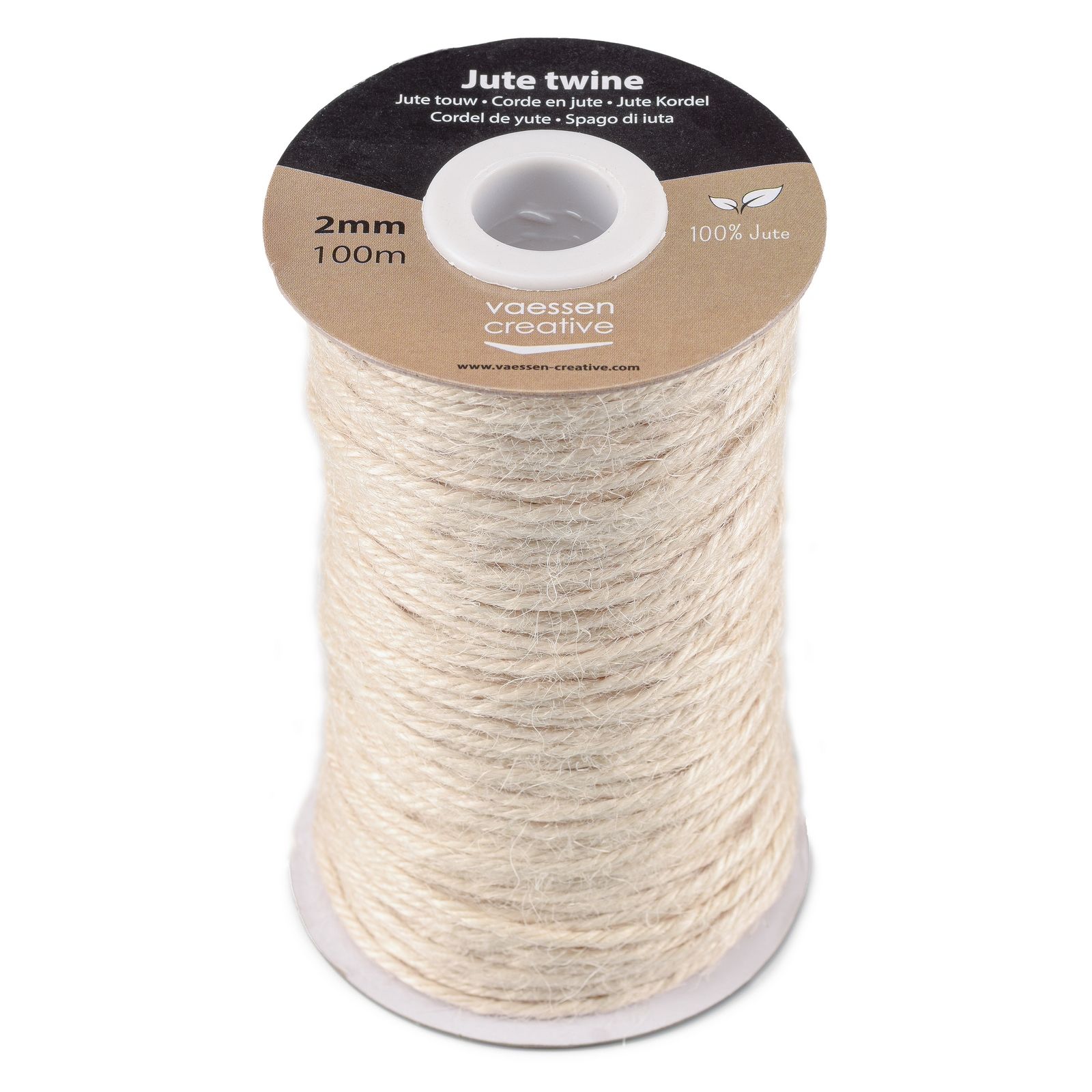Vaessen Creative • Ficelle en Jute 100mx2mm Ivoire