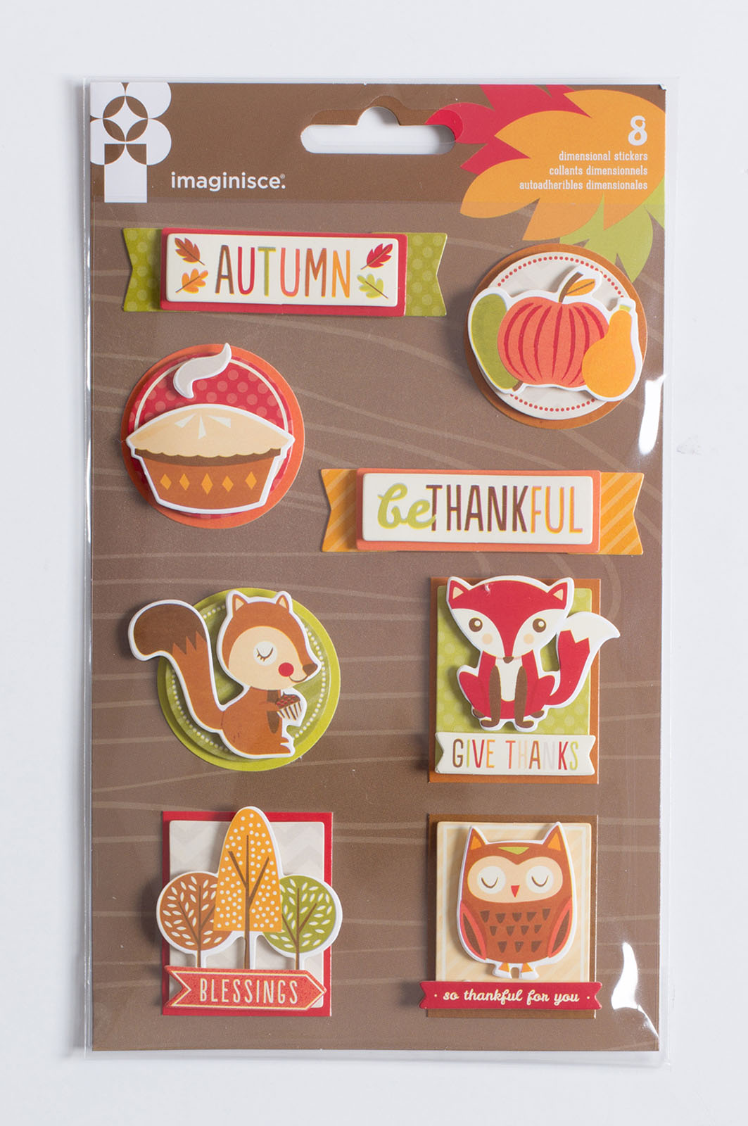 American Crafts • Give thanks stickers 1pcs stackers