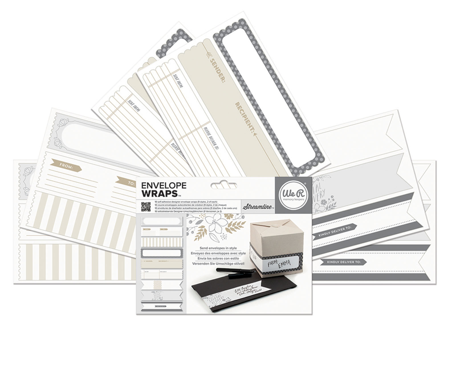 We R Makers • Envelope Wrap streamline 18 fogli