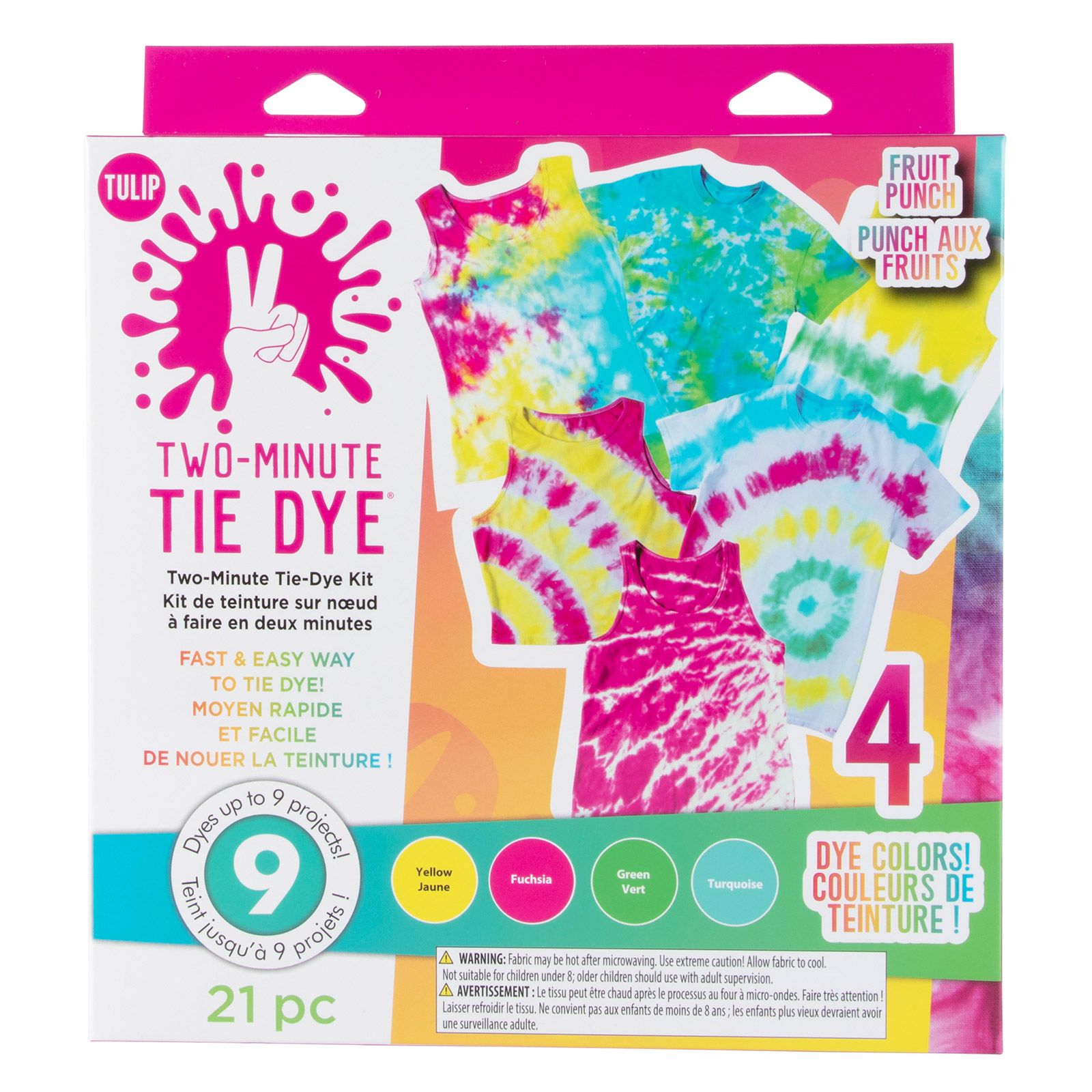 Tulip one-step tie dye • Two minute tie dye kit Fruit punch