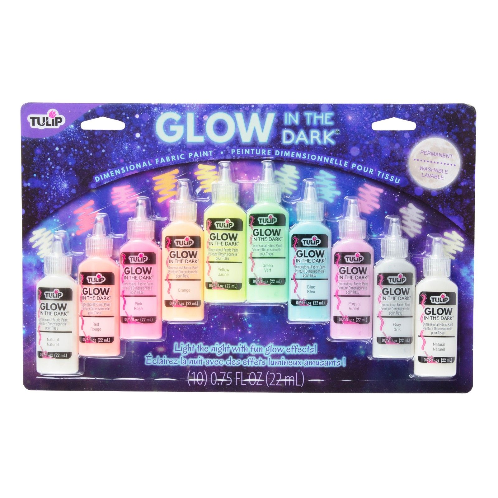 Tulip • 3D Textielverf 22ml Glow in the Dark 10st.