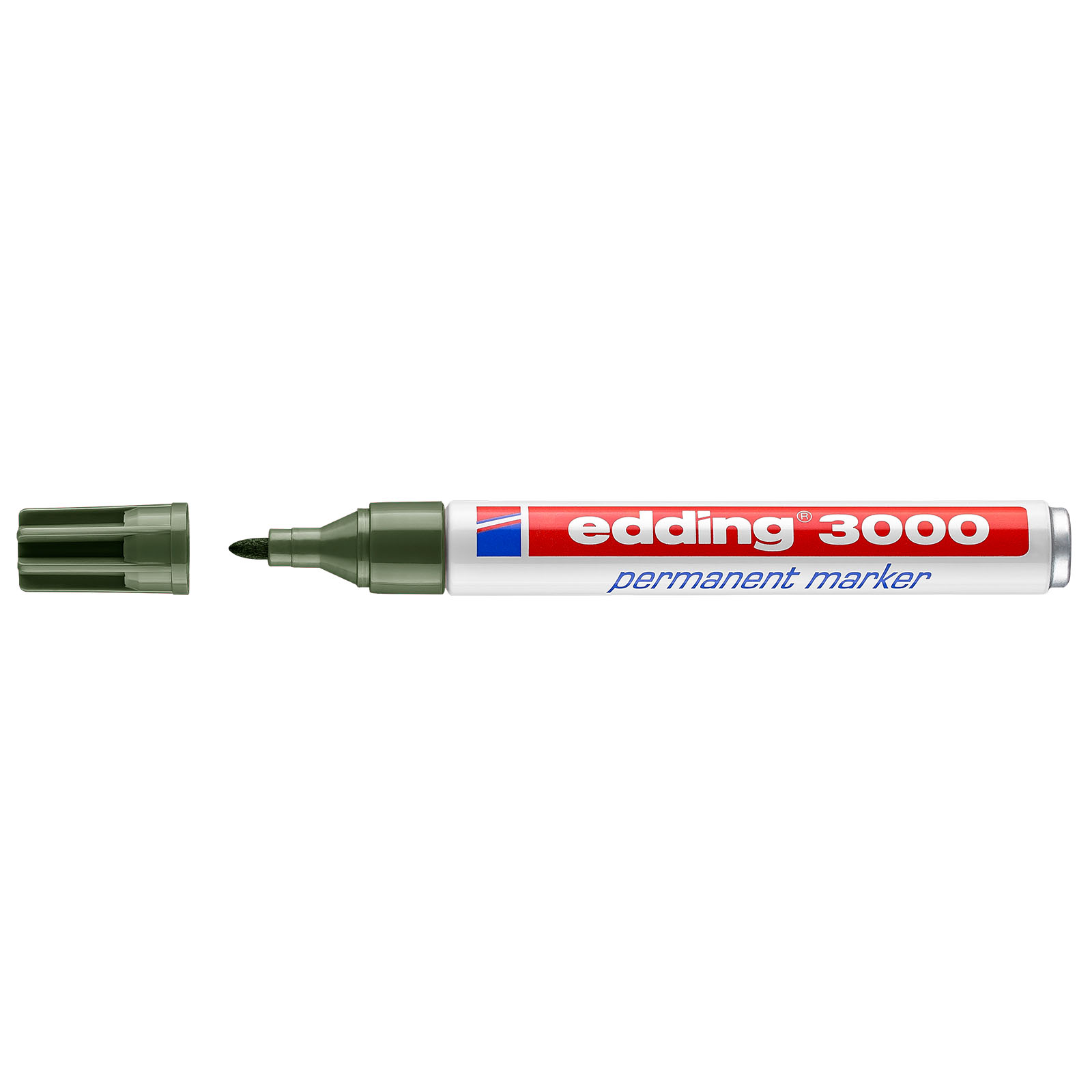 Edding 3000 • Permanent Marker 1.5-3mm Olijfgroen
