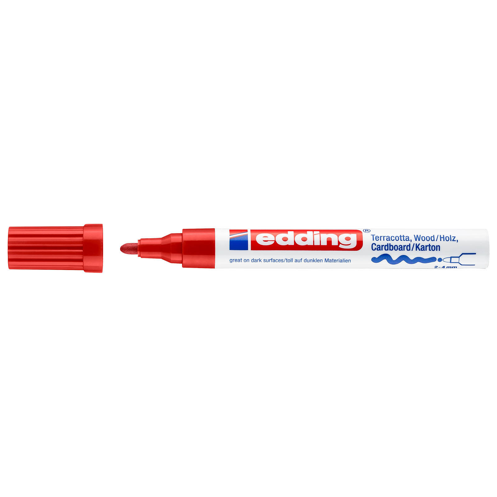 Edding 4000 • Matt paint marker 2-4mm Red