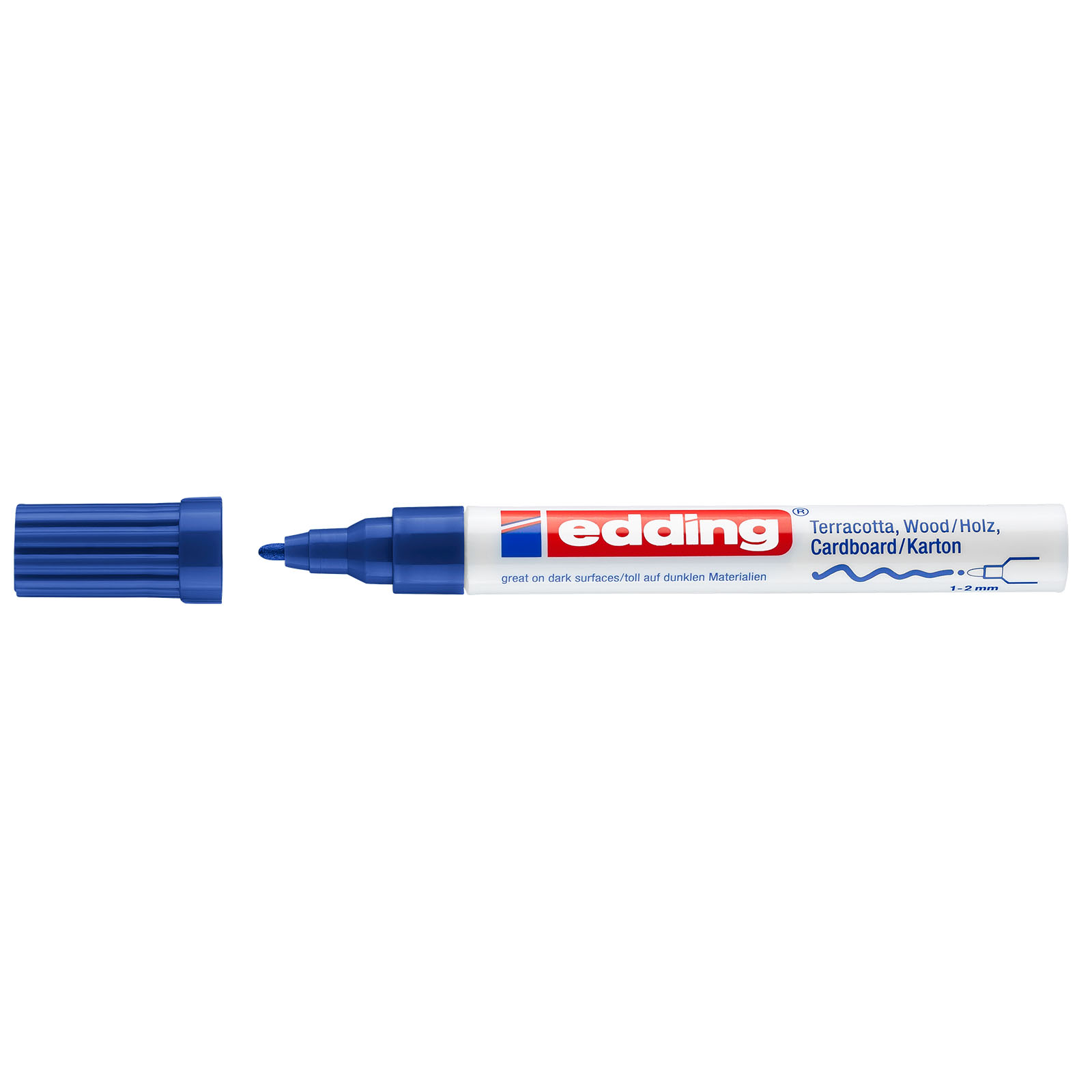 Edding 4040 • Marcador de tinta opaca mate 1-2mm Azul