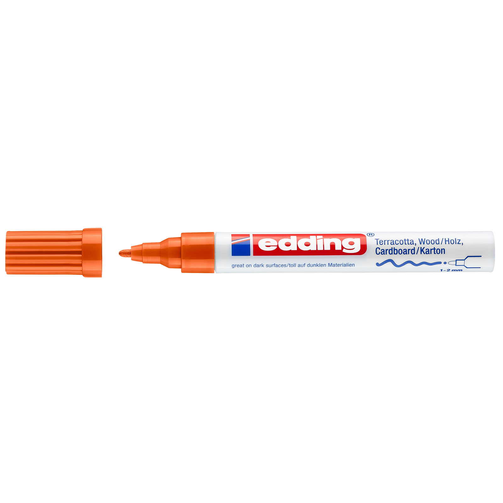 Edding 4040 • Marcador de tinta opaca mate 1-2mm Naranja
