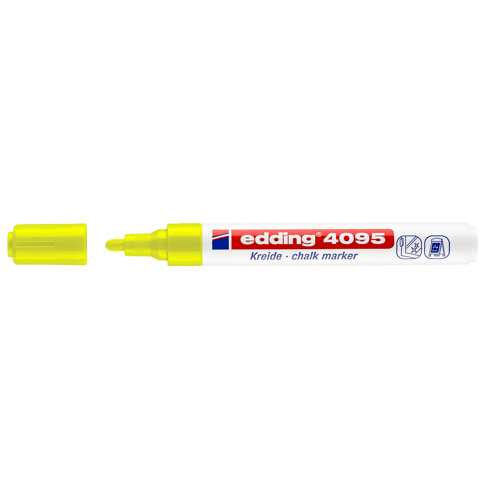 Edding 4095 • Marqueur craie liquide 2-3mm Jaune fluorescent