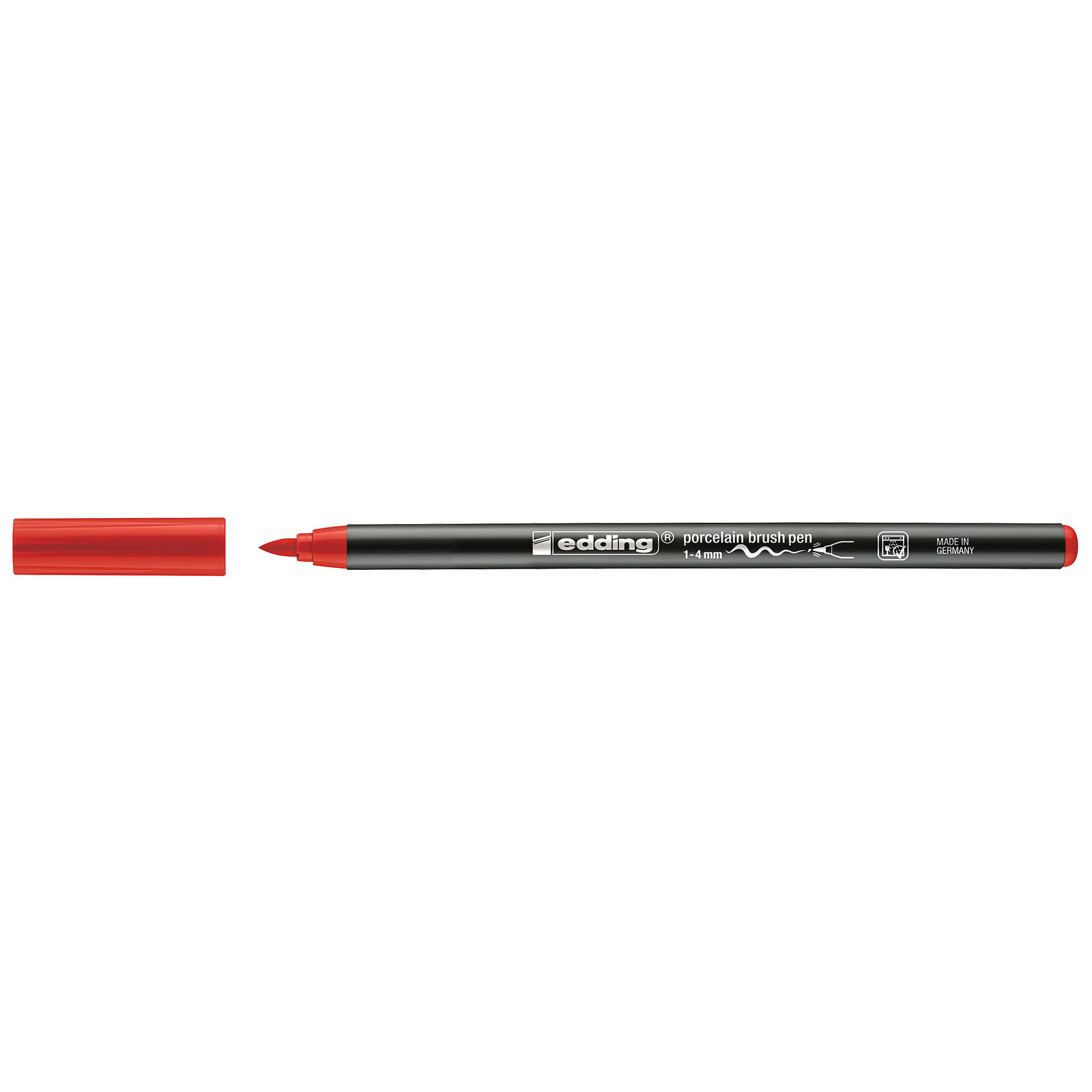 Edding 4200 • Porcelain brush pen 1-4mm Red