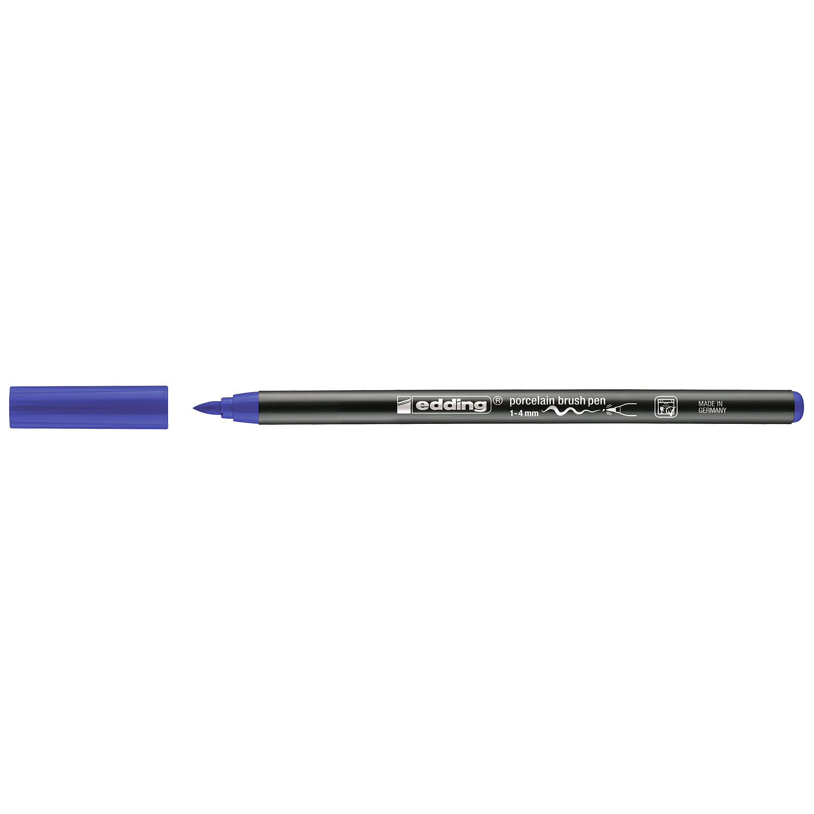 Edding 4200 • Rotulador con punta de pincel para porcelana 1-4mm Azul