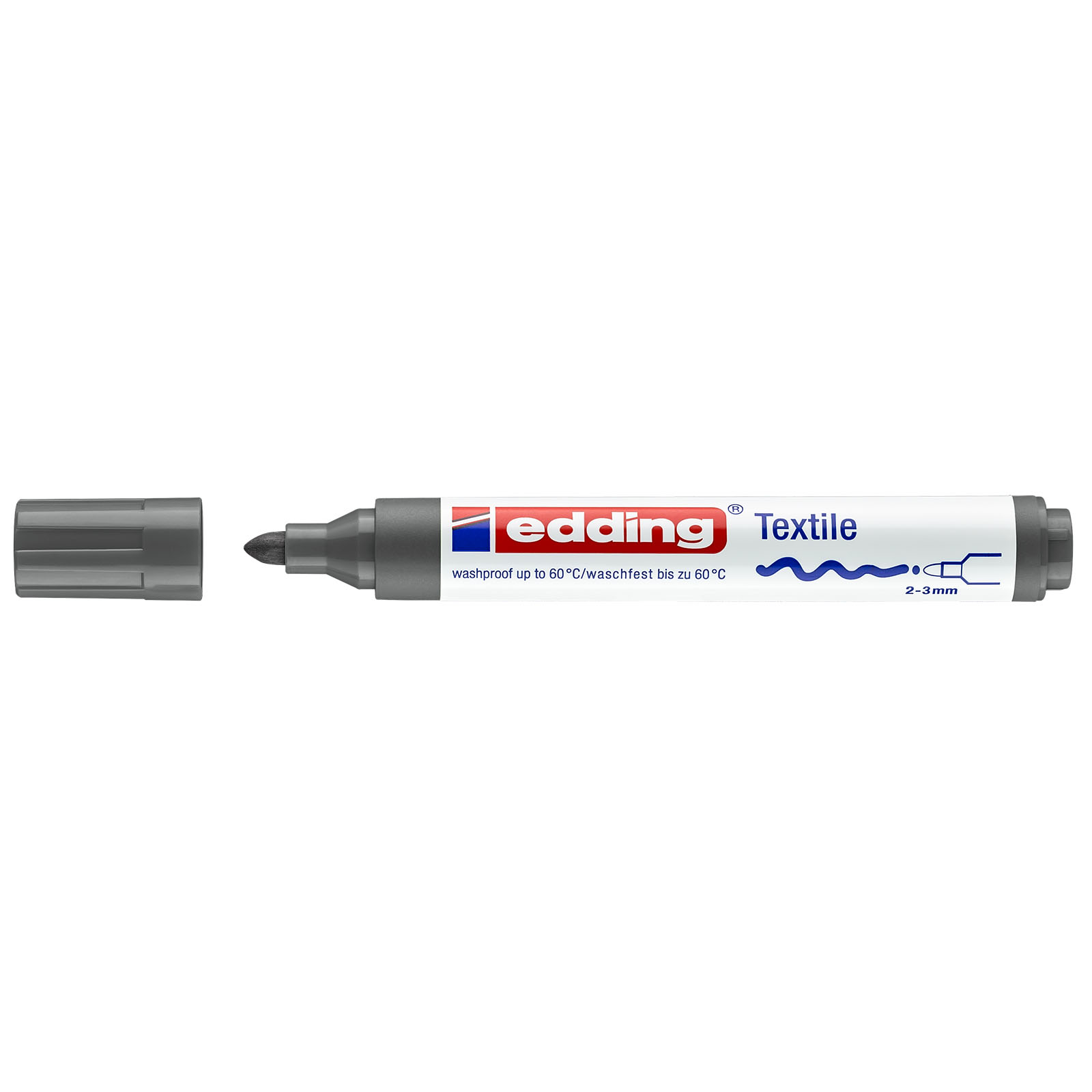 Edding 4500 • Textile pen 2-3mm Grey